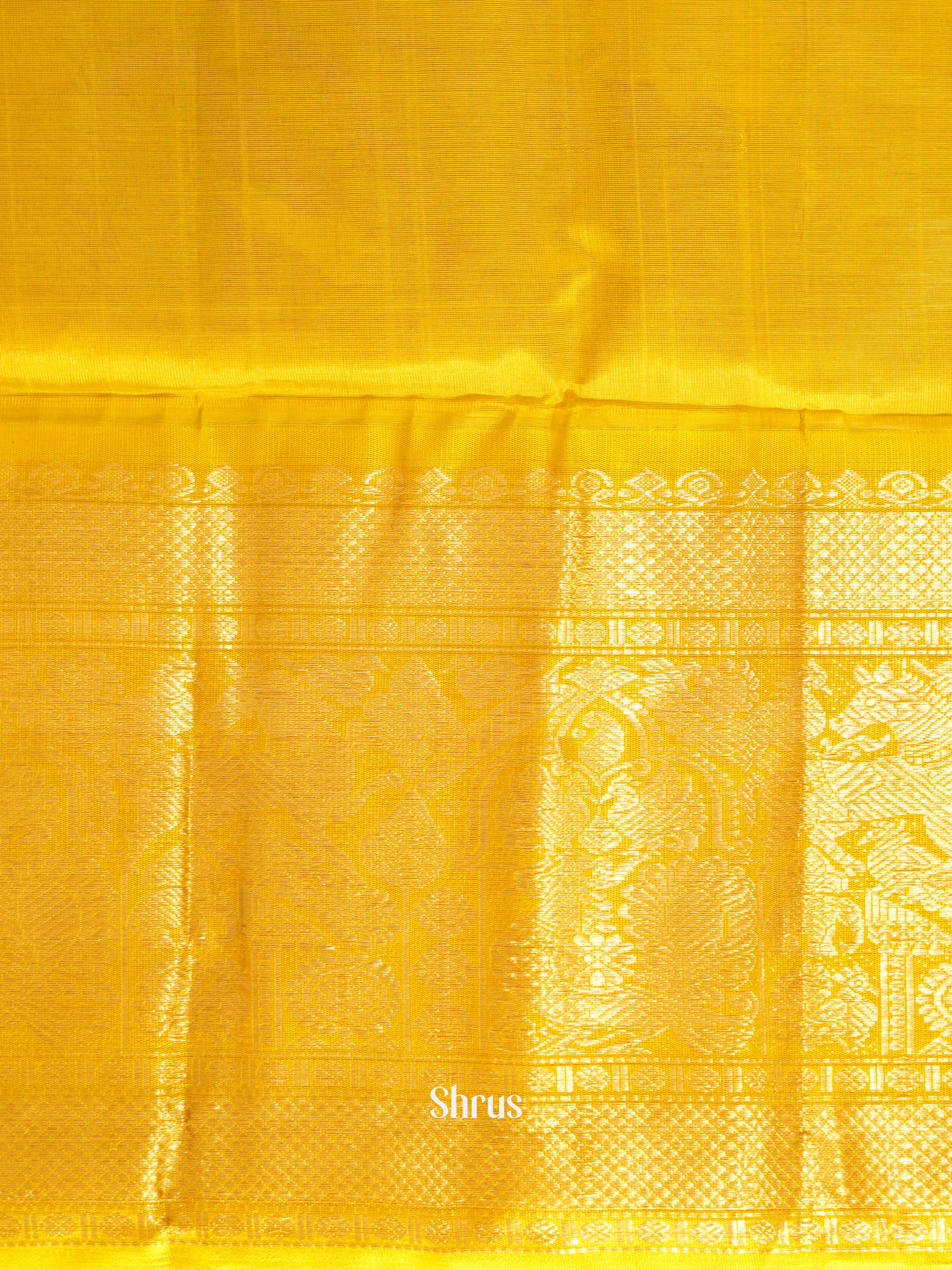 Ice Green & Yellow - Silk Cotton Saree - Shop on ShrusEternity.com