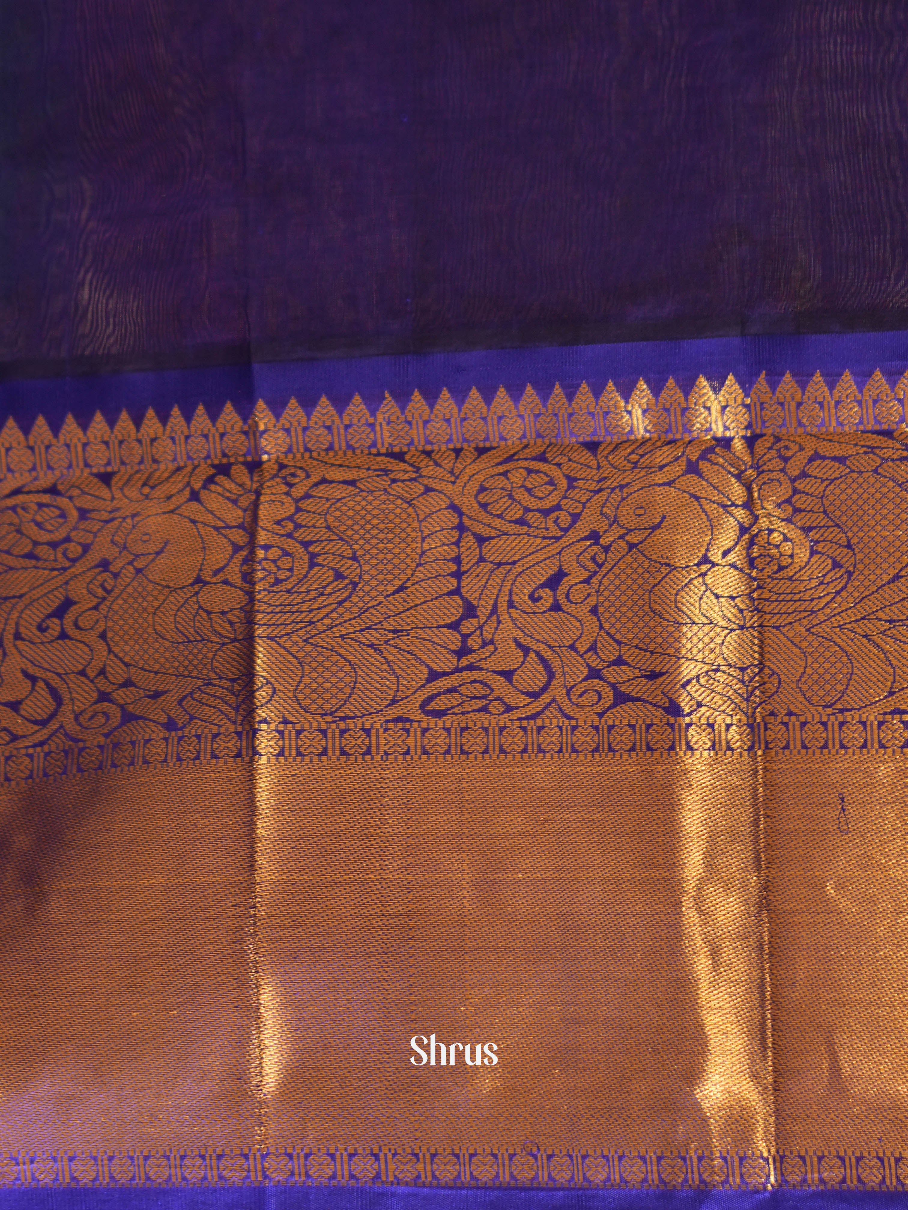 Green & Blue - Silk Cotton Saree - Shop on ShrusEternity.com