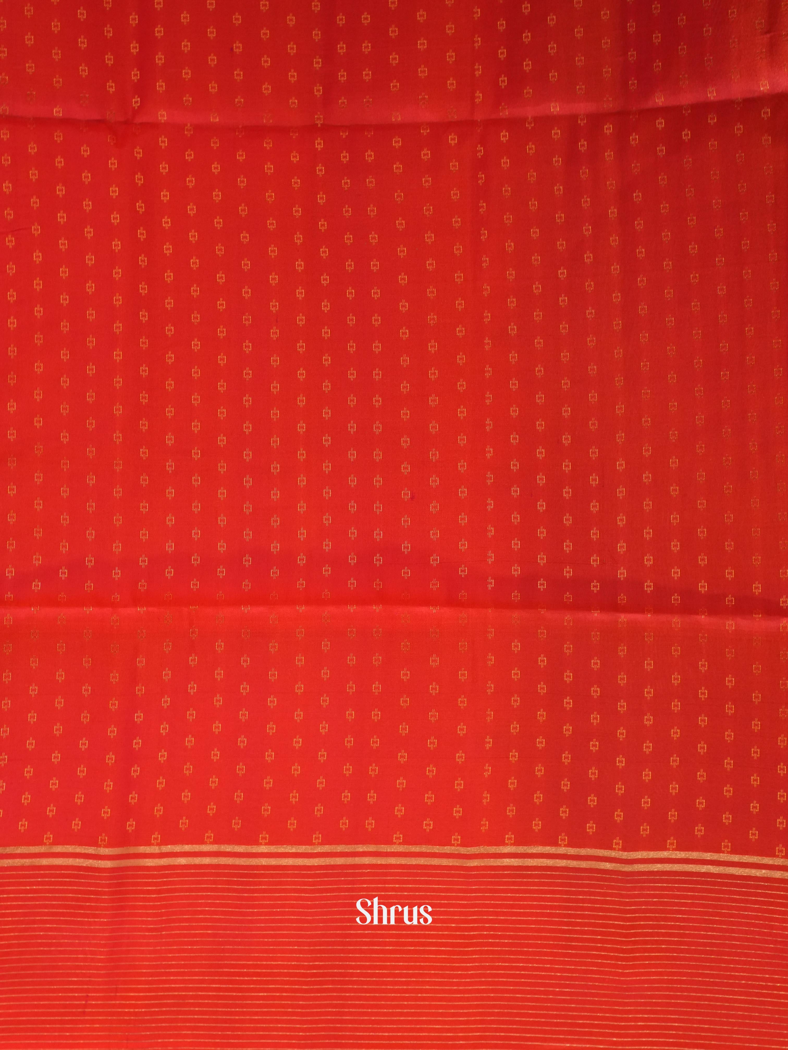 Green & Orange - Soft Silk Saree - Shop on ShrusEternity.com