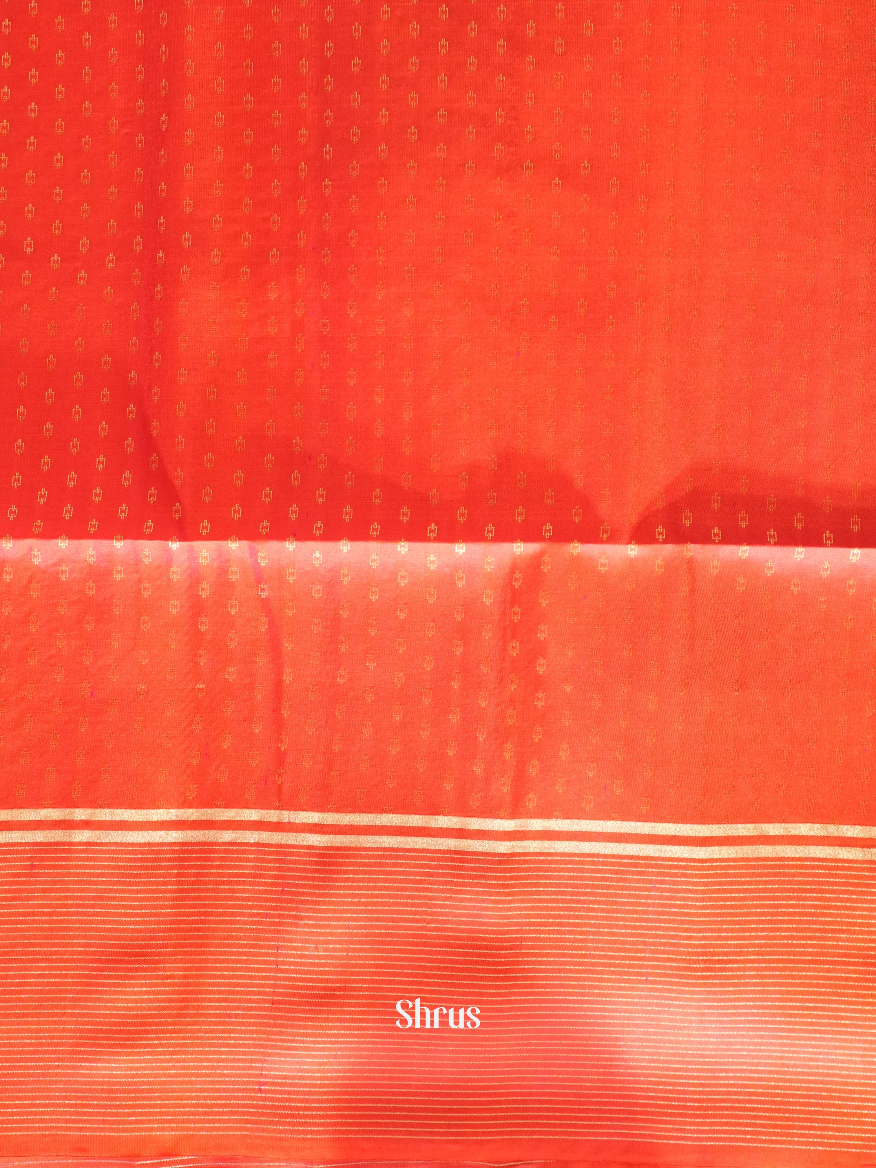 Black & Orangish Pink - Soft Silk Saree - Shop on ShrusEternity.com