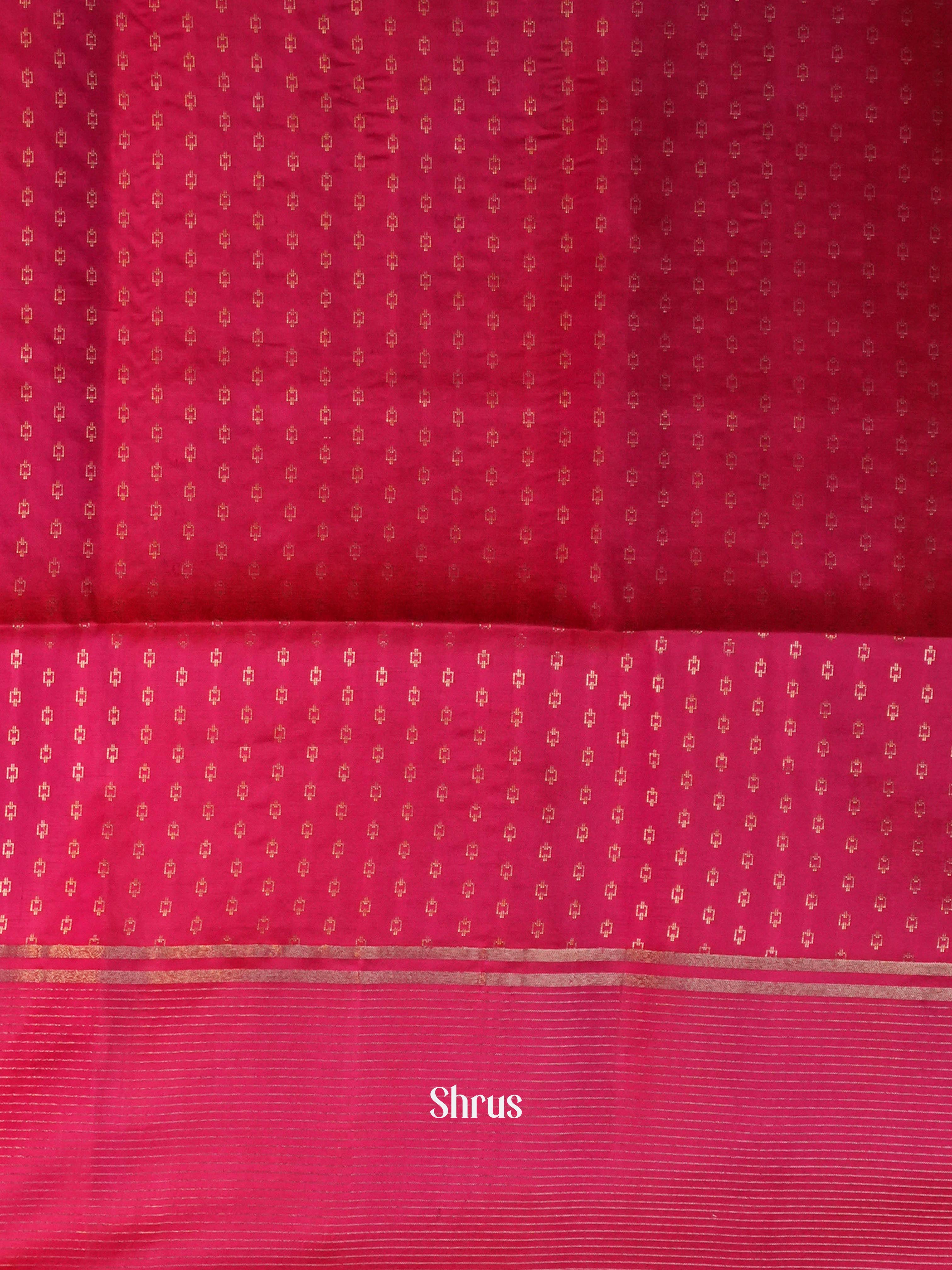 Double Shaded Rosy Red & Teal - Soft Silk Saree - Shop on ShrusEternity.com