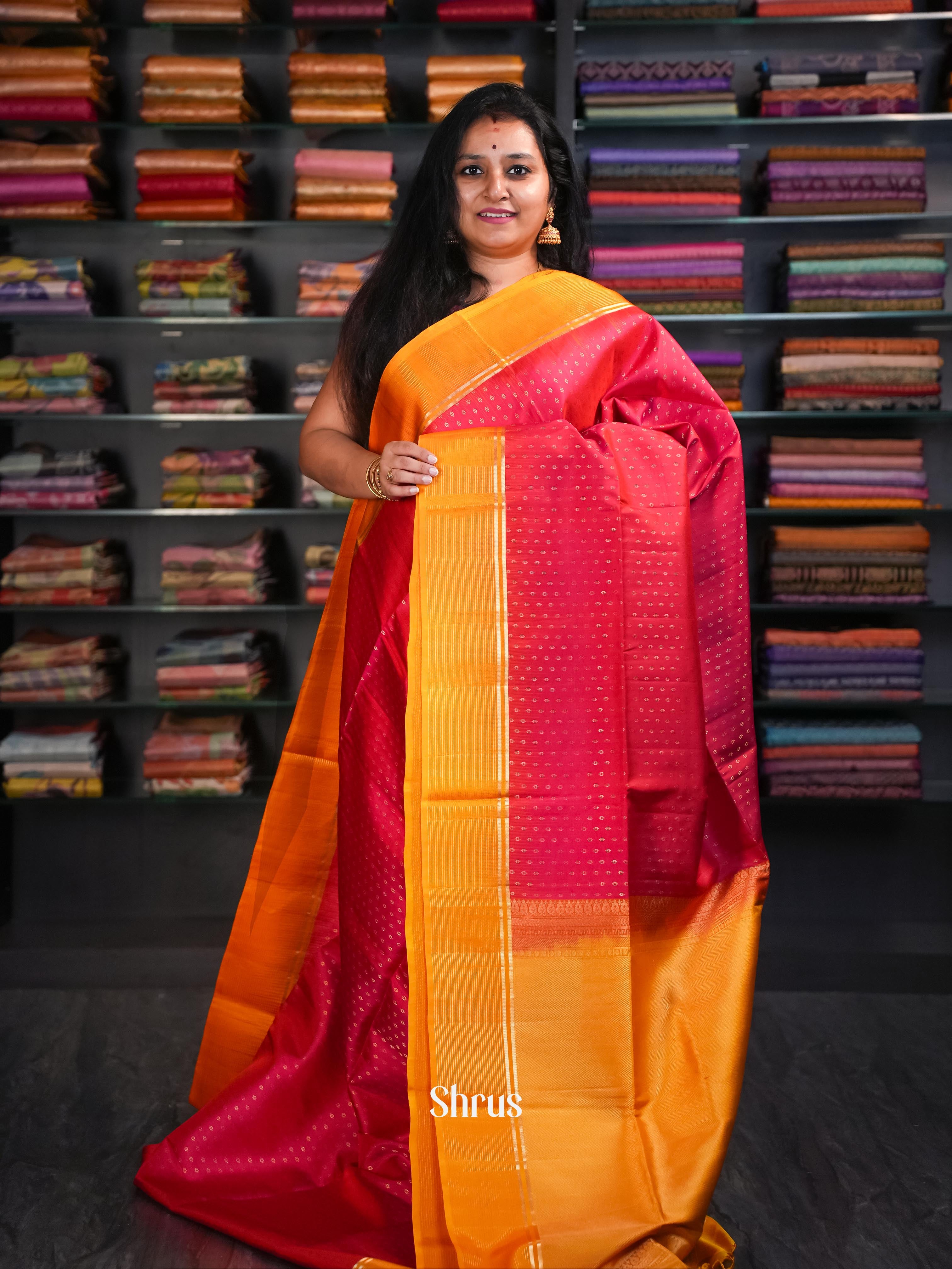 CHS05123 - Soft Silk Saree - Shop on ShrusEternity.com