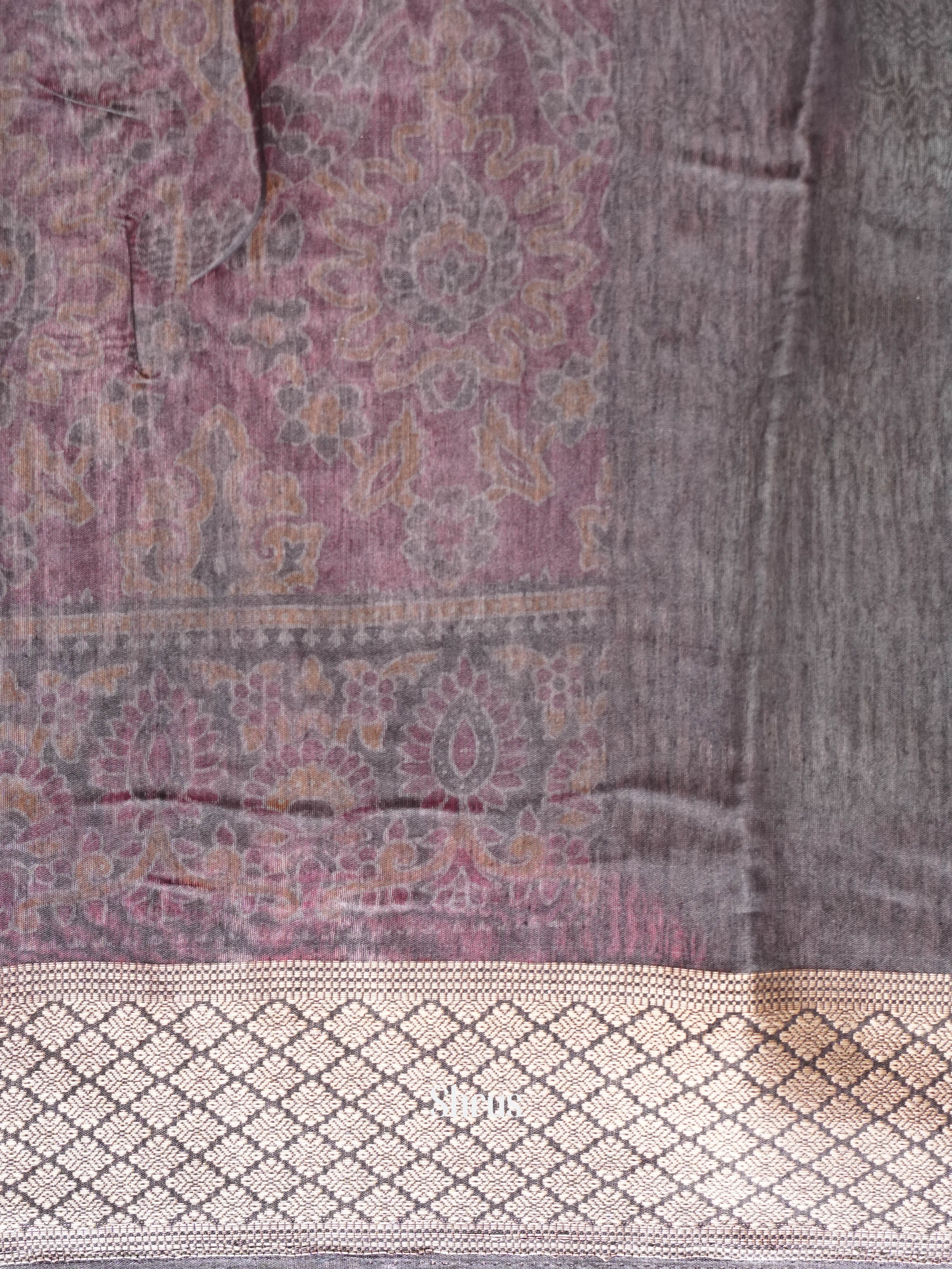 Red & Brown- Art modal Saree - Shop on ShrusEternity.com