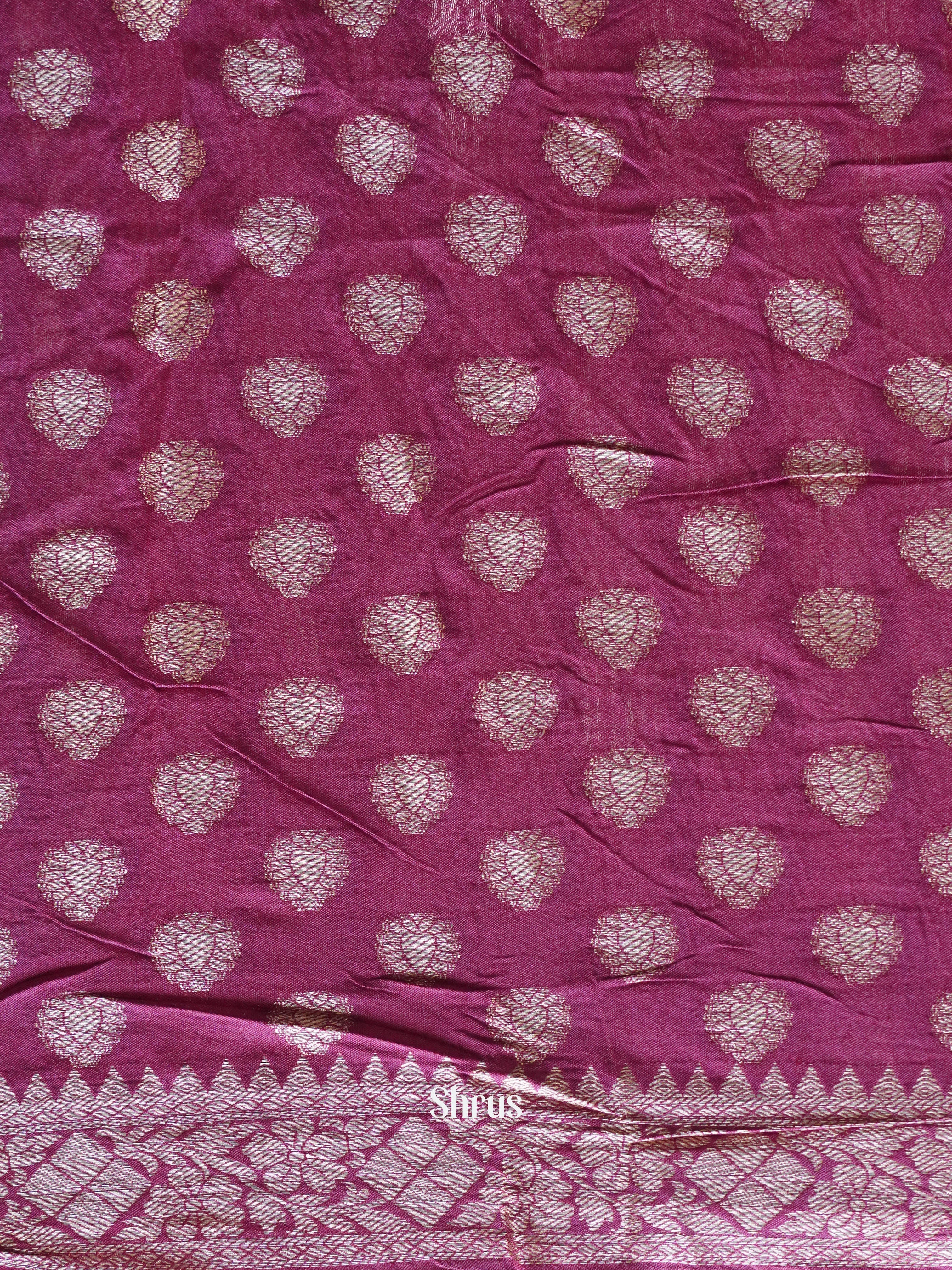 Black & Rosy Red - Art modal Saree - Shop on ShrusEternity.com