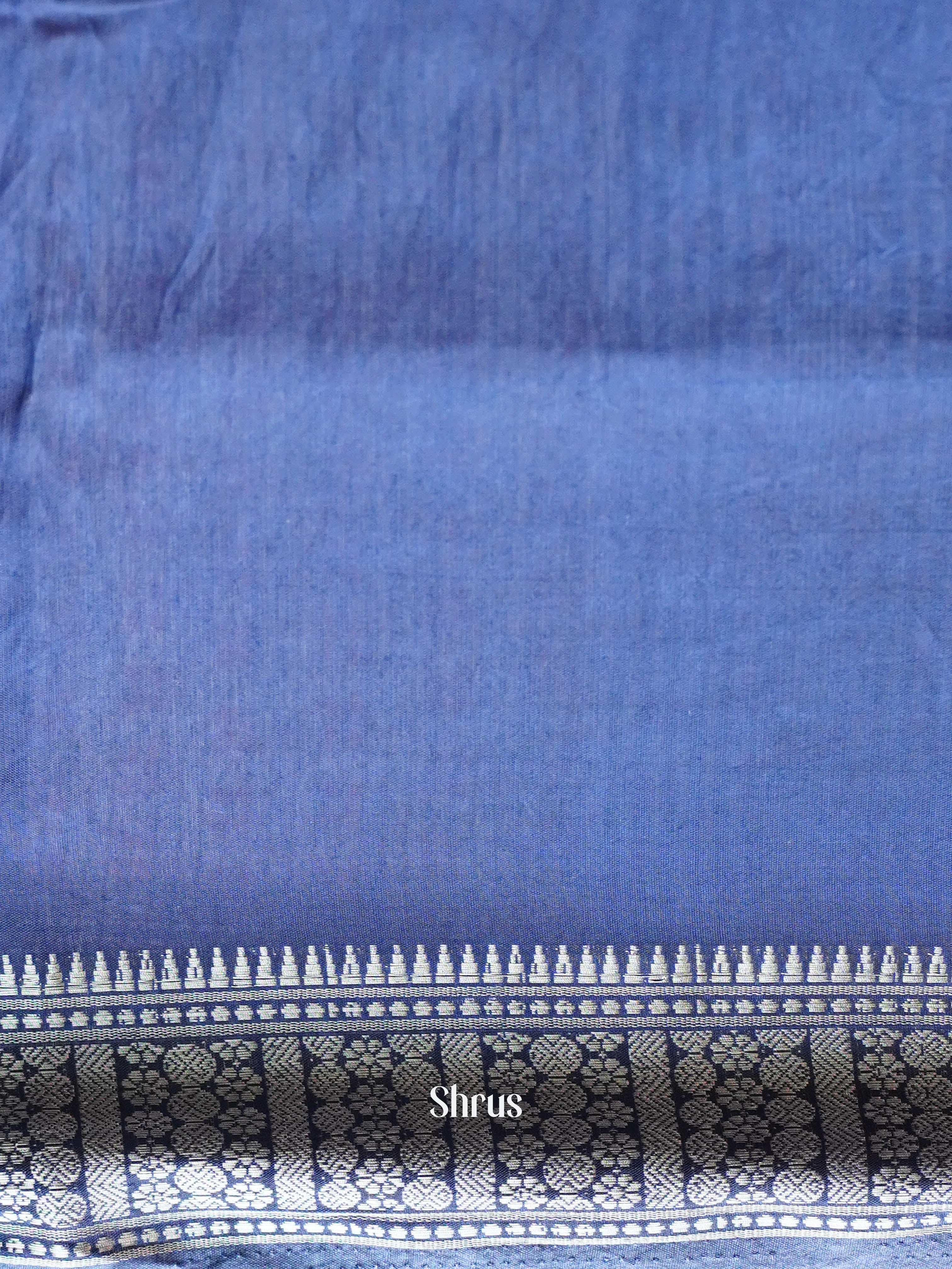 Light Blue & Blue - Art Modal Saree - Shop on ShrusEternity.com