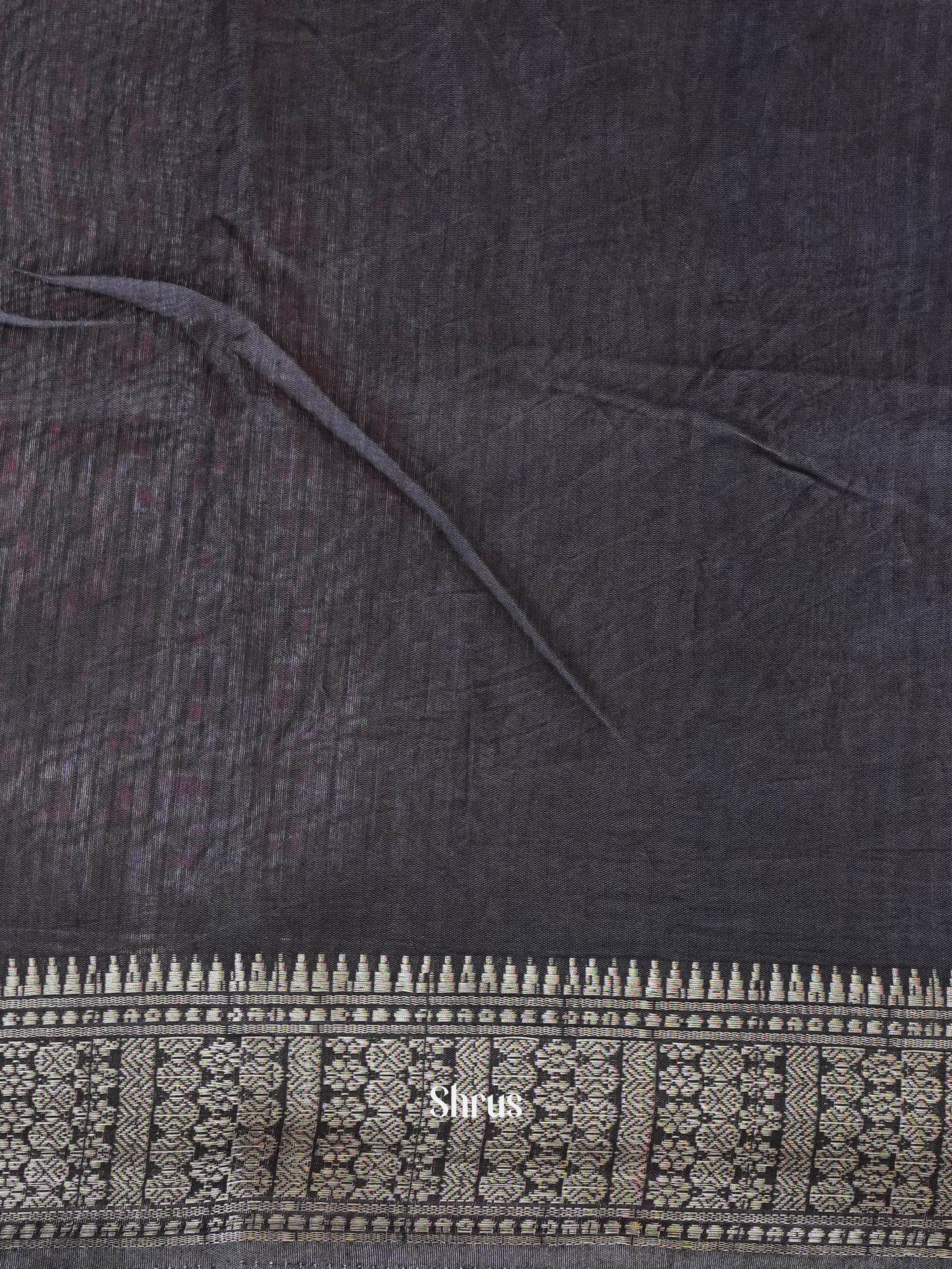 Grey & Black - Art Modal Saree - Shop on ShrusEternity.com