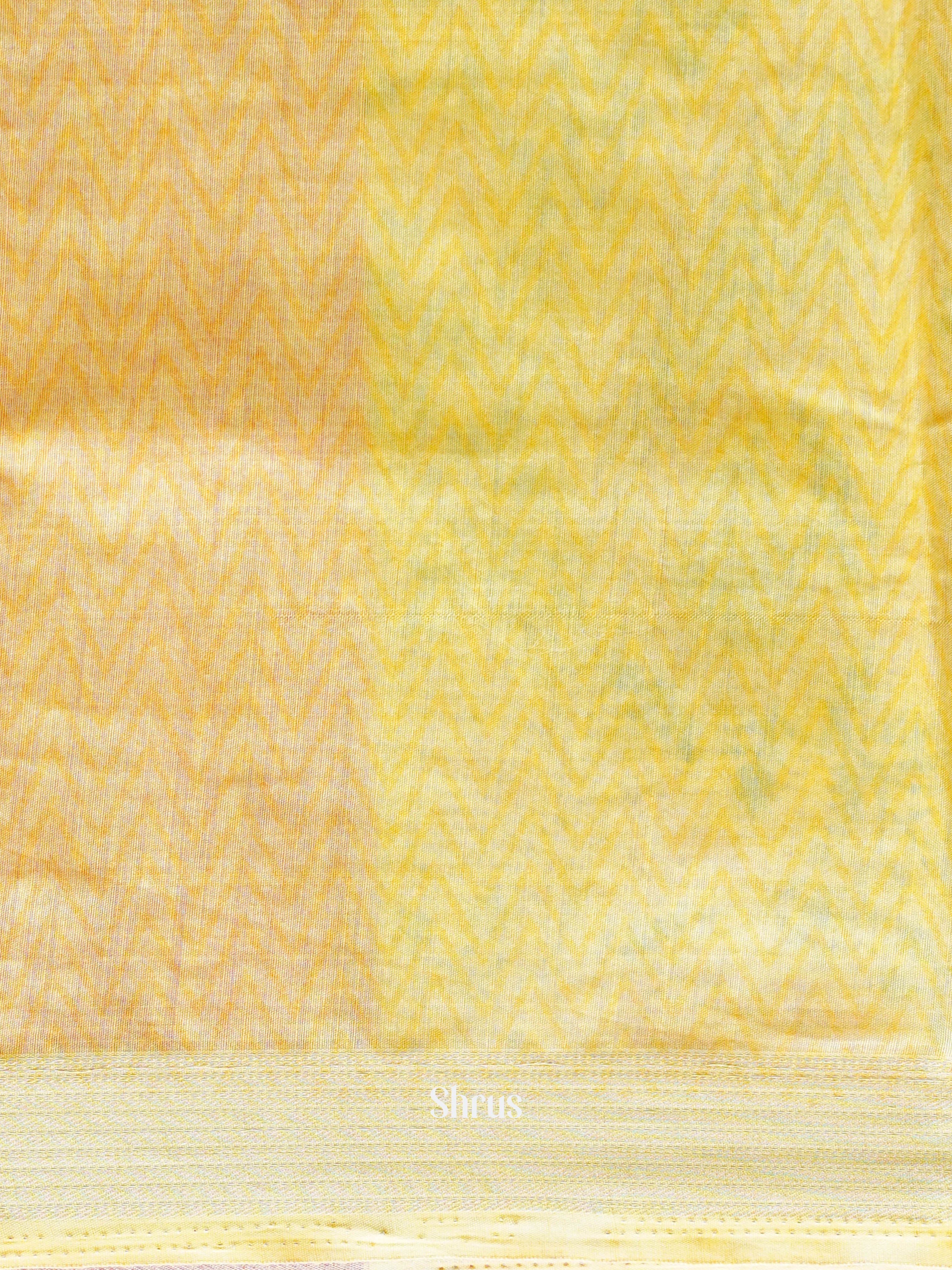 Yellow - Art Modal Saree - Shop on ShrusEternity.com