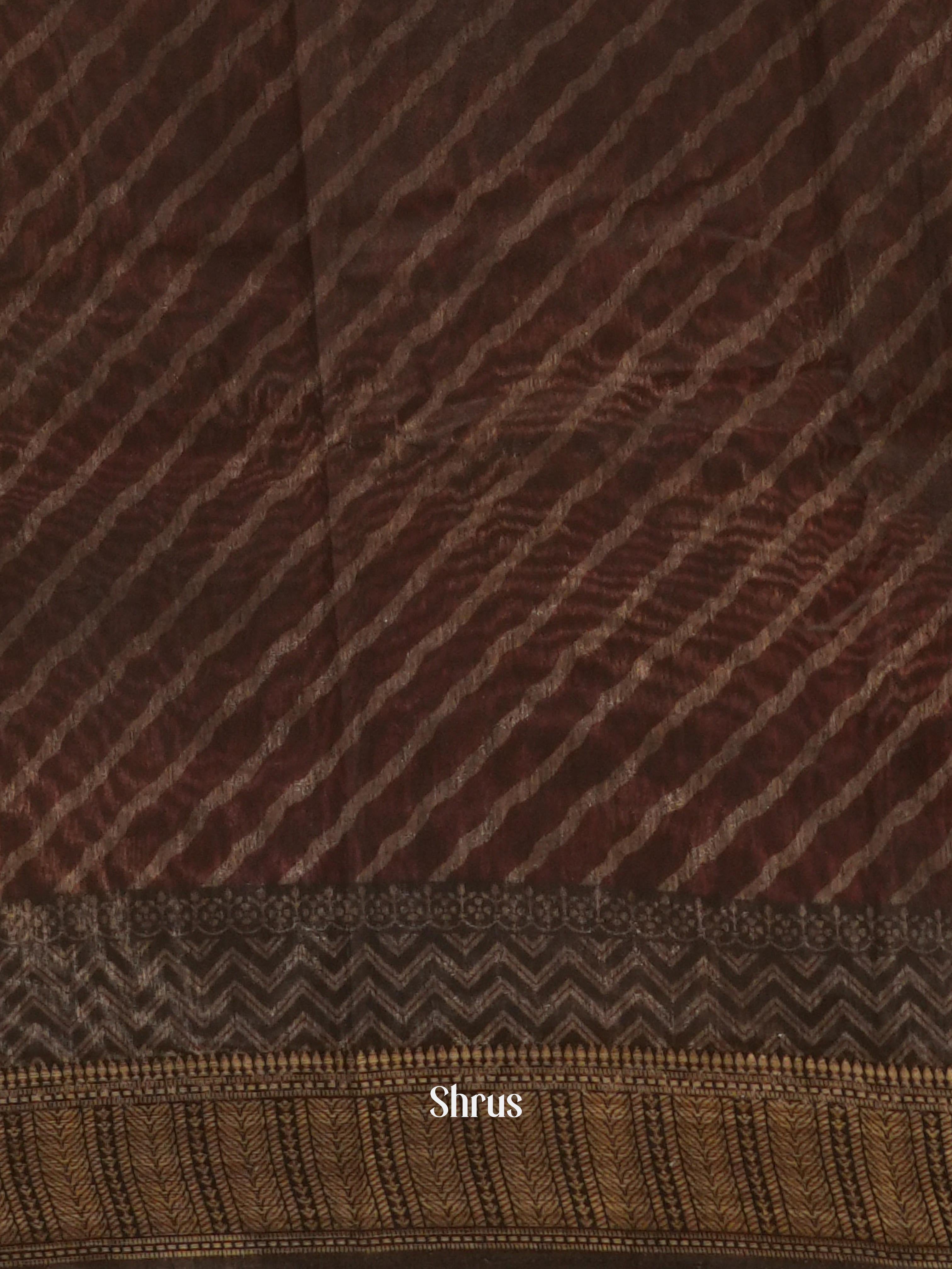 Red & Black - Art Modal Saree - Shop on ShrusEternity.com