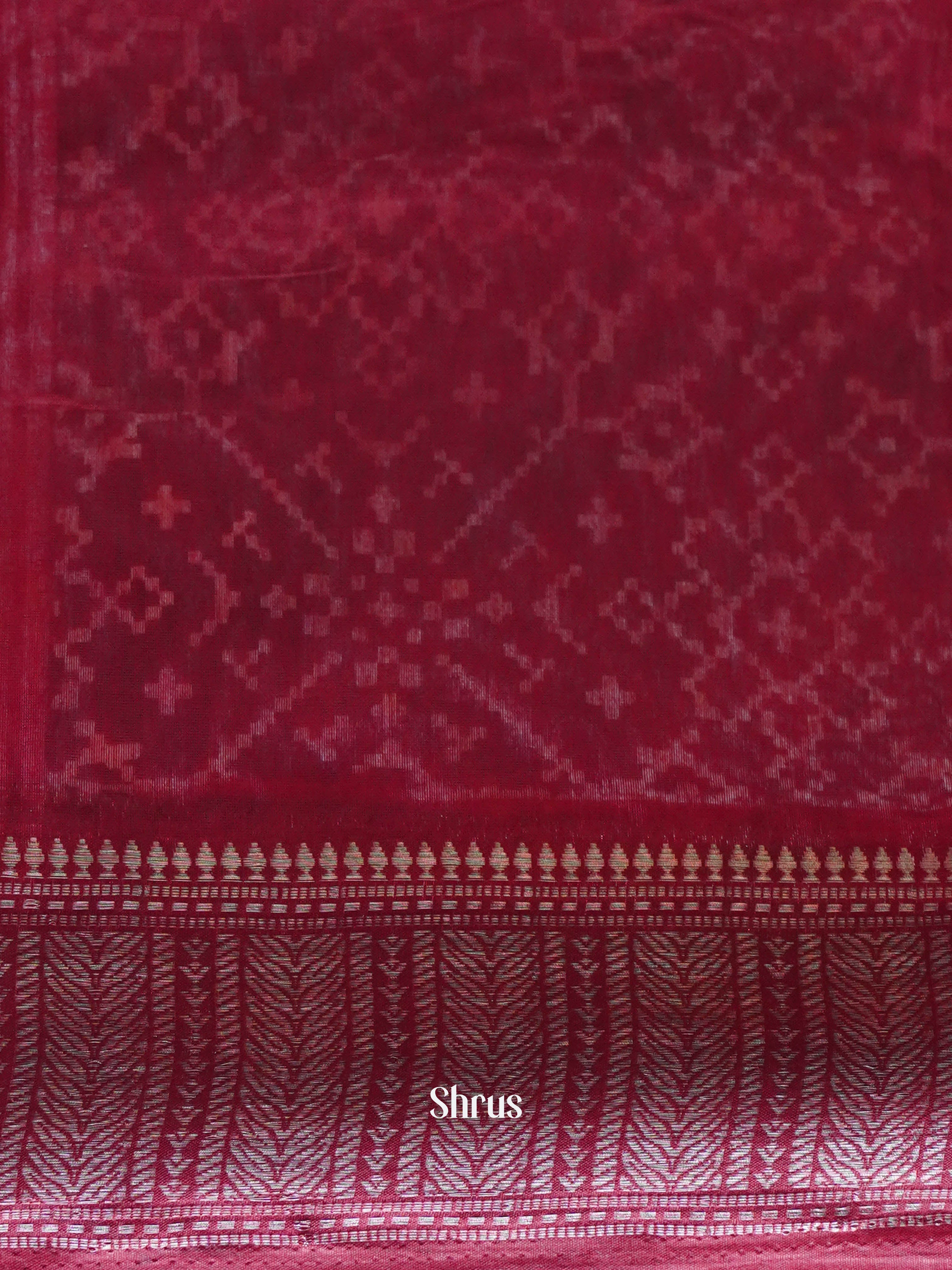 Black & Red- Art Modal Saree - Shop on ShrusEternity.com