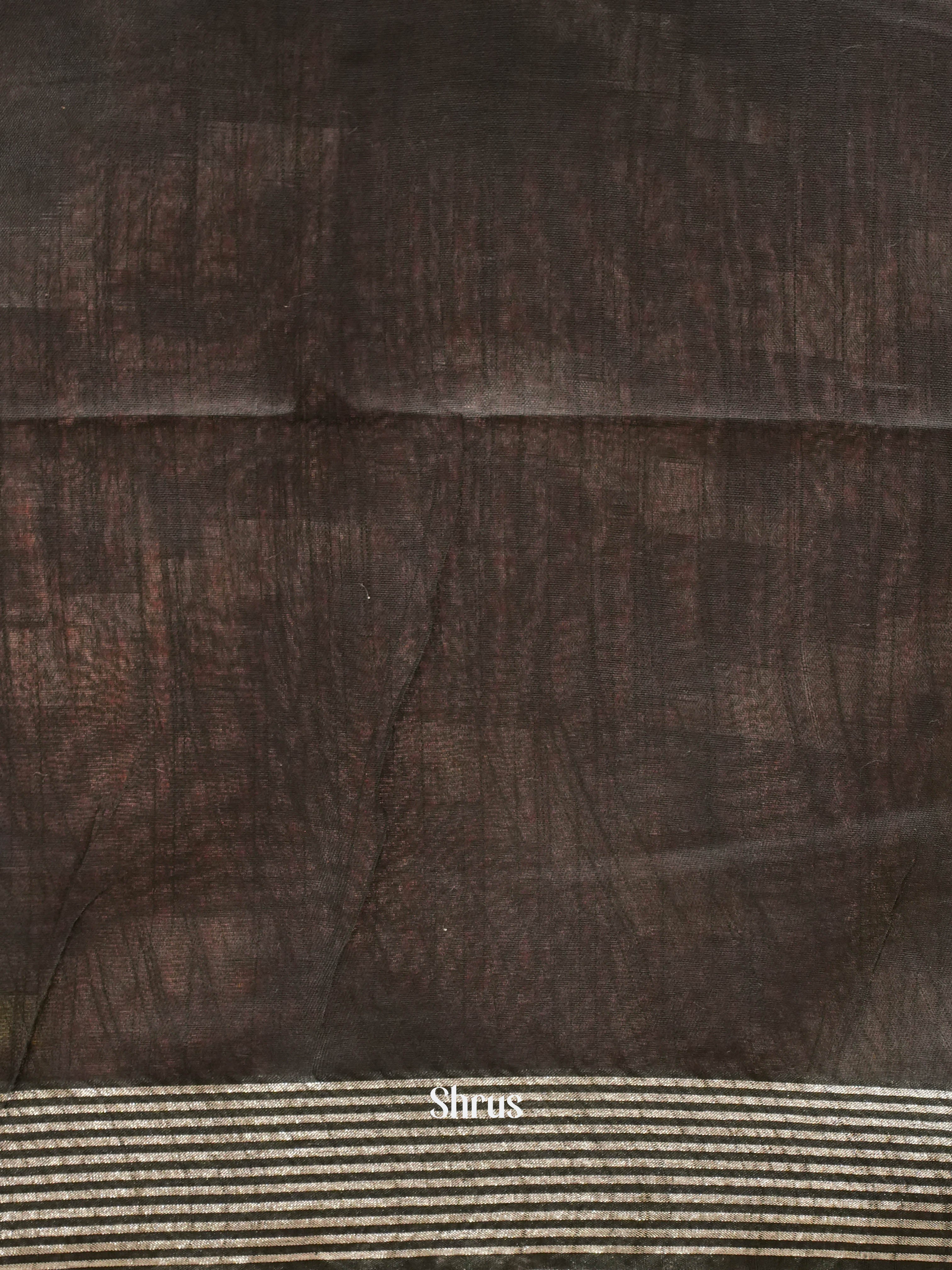 Blue & Black - Semi ikkat Saree - Shop on ShrusEternity.com