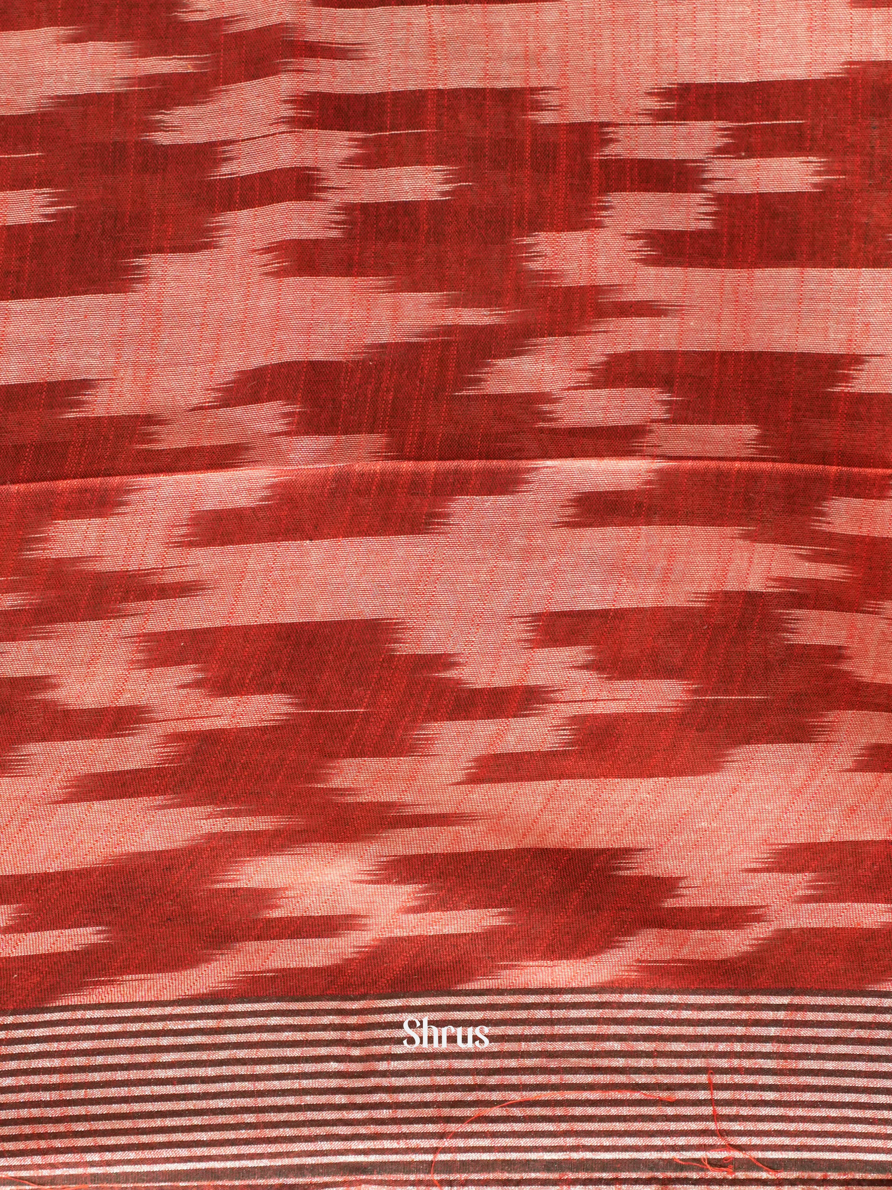 Grey & Pink - semi ikkat Saree - Shop on ShrusEternity.com