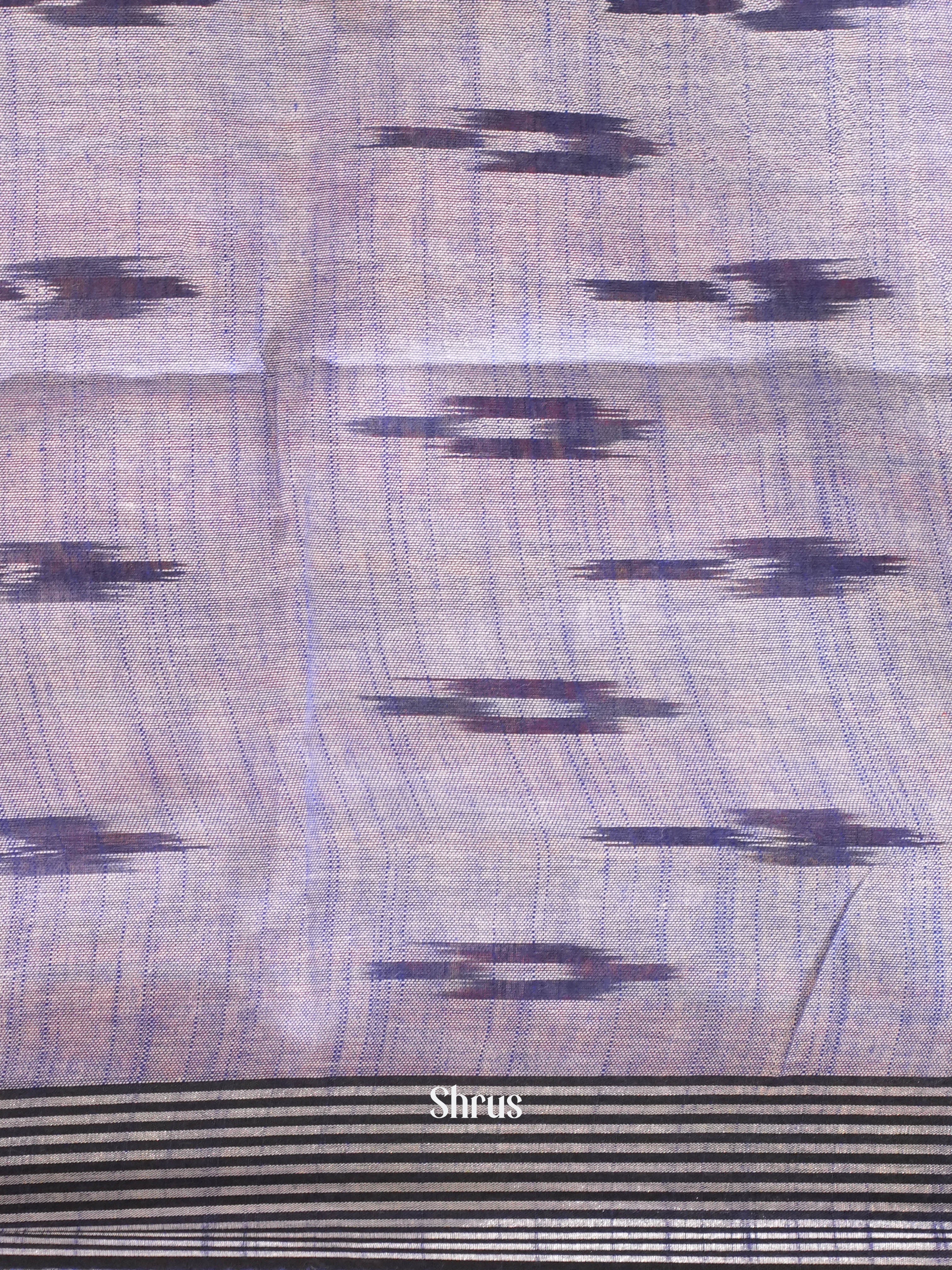 Pink & Grey- semi ikkat Saree - Shop on ShrusEternity.com