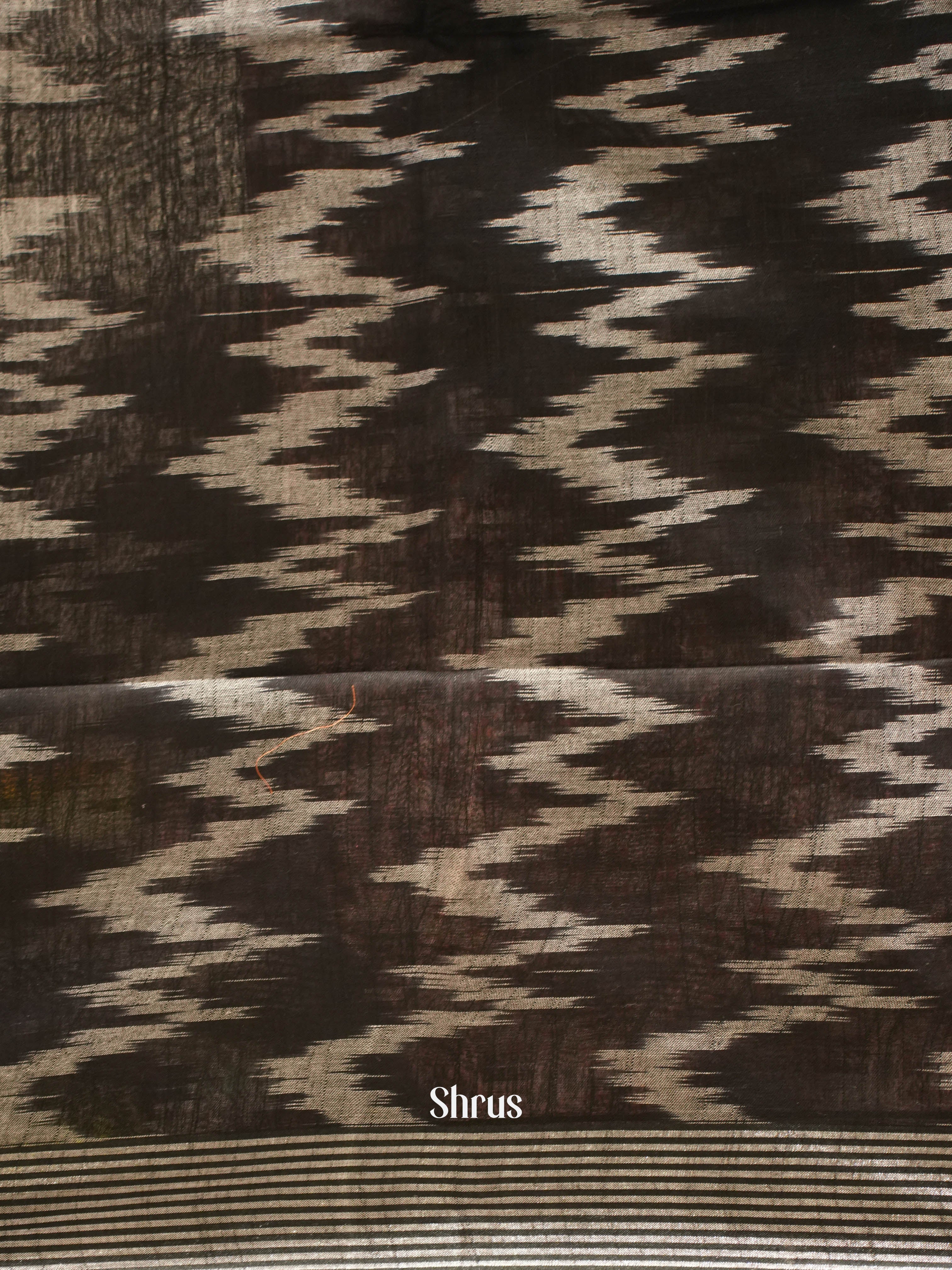 Lavender & Black - semi ikkat Saree - Shop on ShrusEternity.com