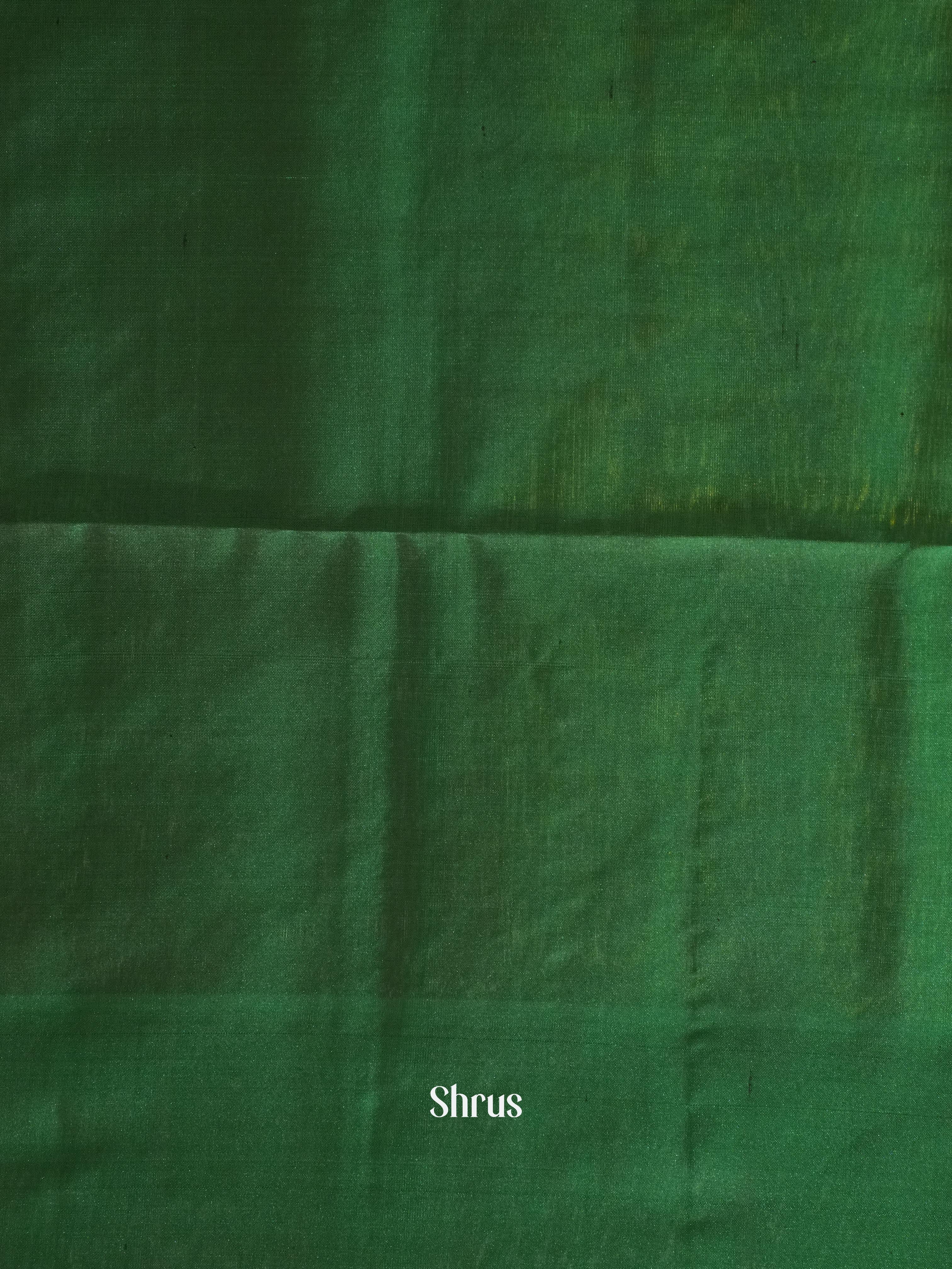 Light Green & Green - Soft Silk Saree - Shop on ShrusEternity.com