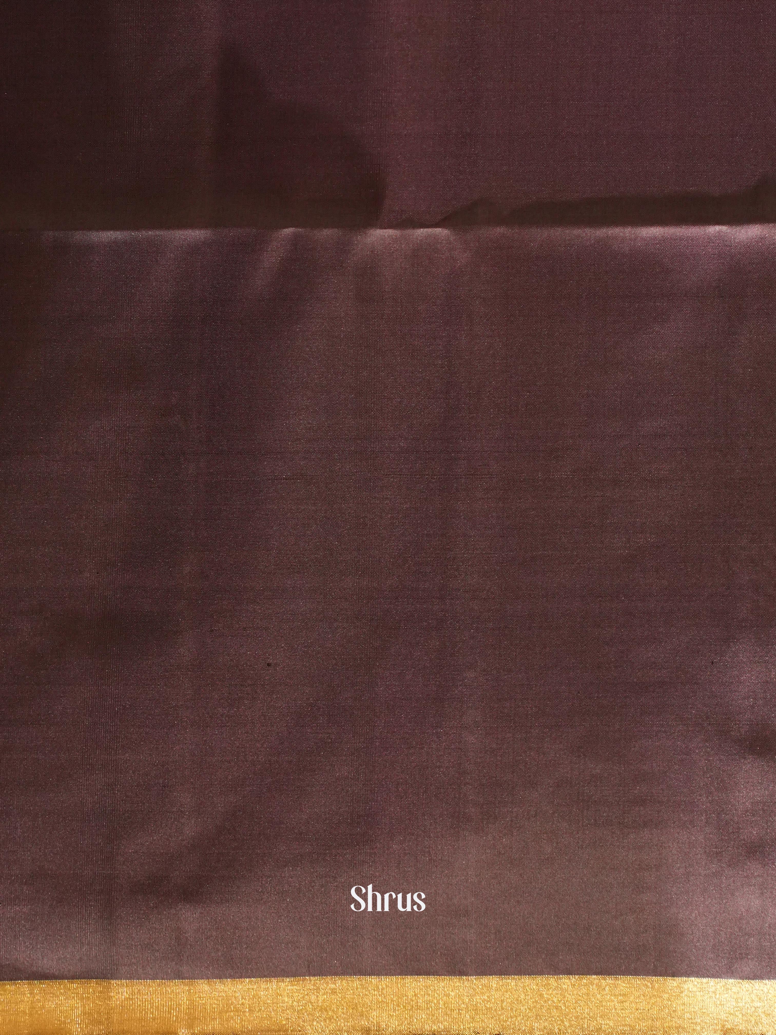 Pastel Blue & Brown - Soft Silk Saree - Shop on ShrusEternity.com