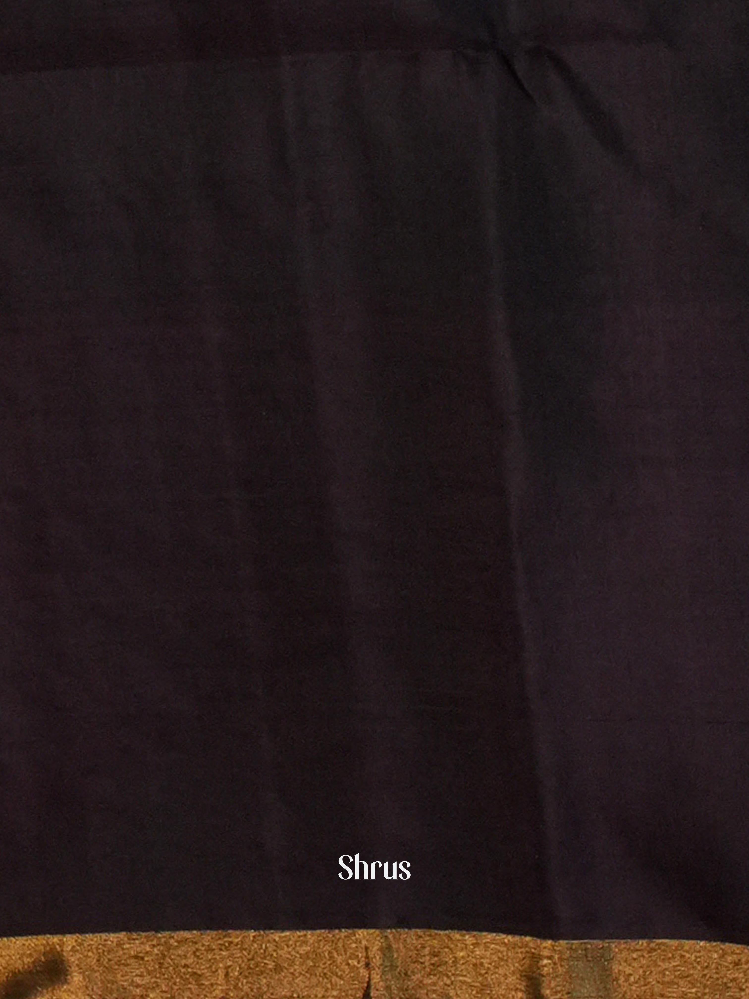 Dark Brown & Chocolate Brown - Soft Silk Saree - Shop on ShrusEternity.com