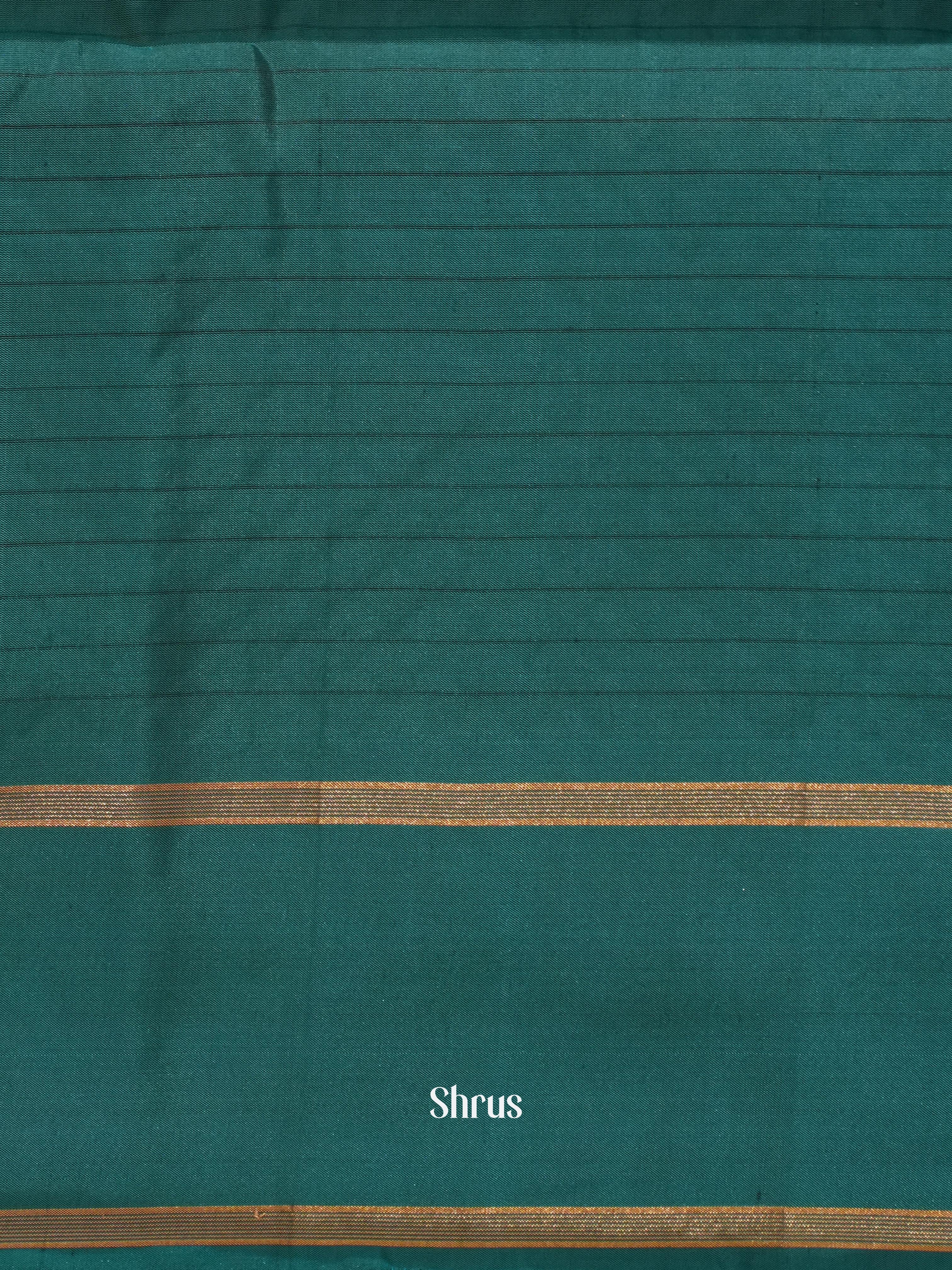 Navy Blue & Teal - Soft Silk Saree - Shop on ShrusEternity.com
