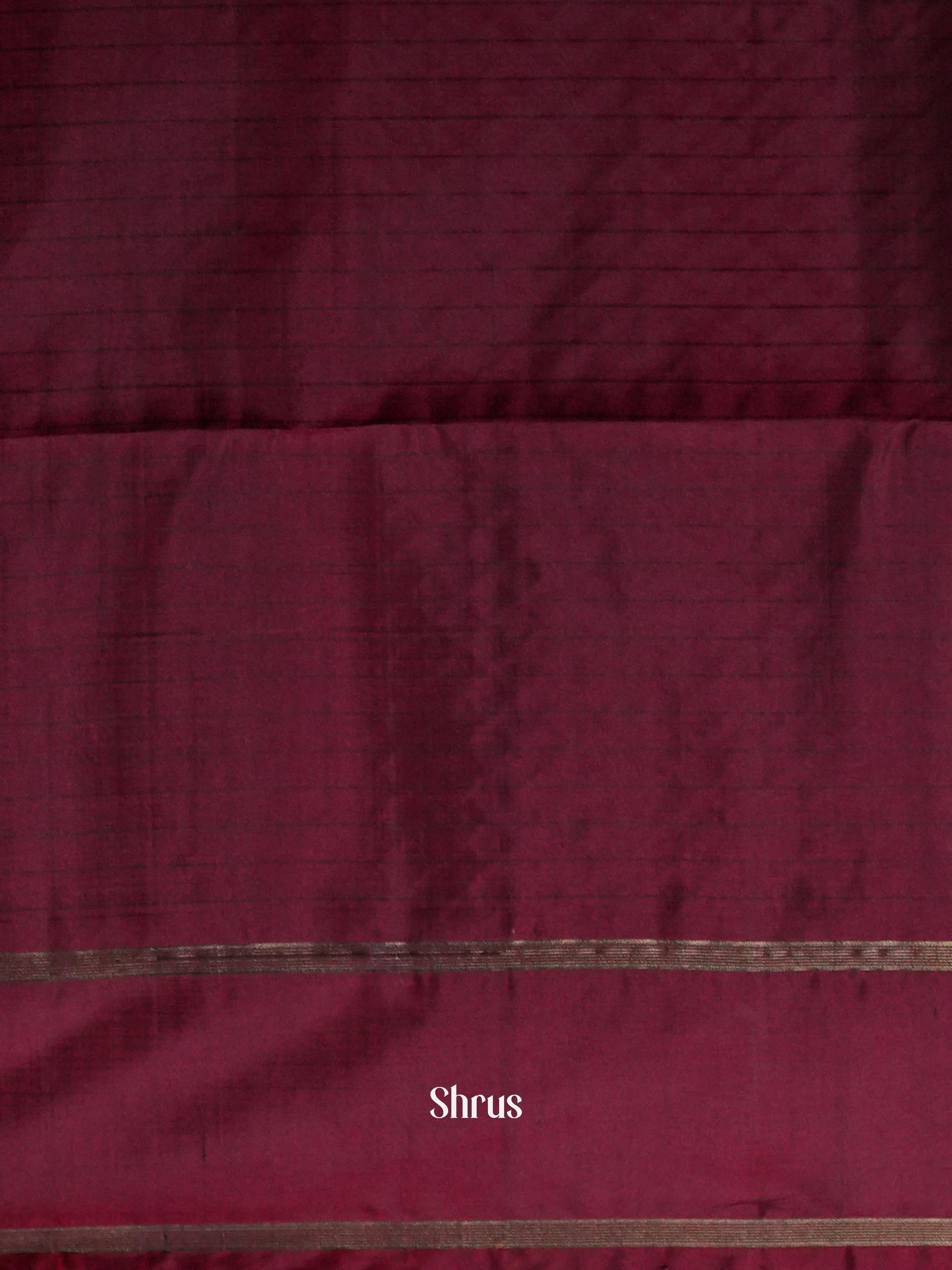 Blue & Maroon - Soft Silk Saree - Shop on ShrusEternity.com