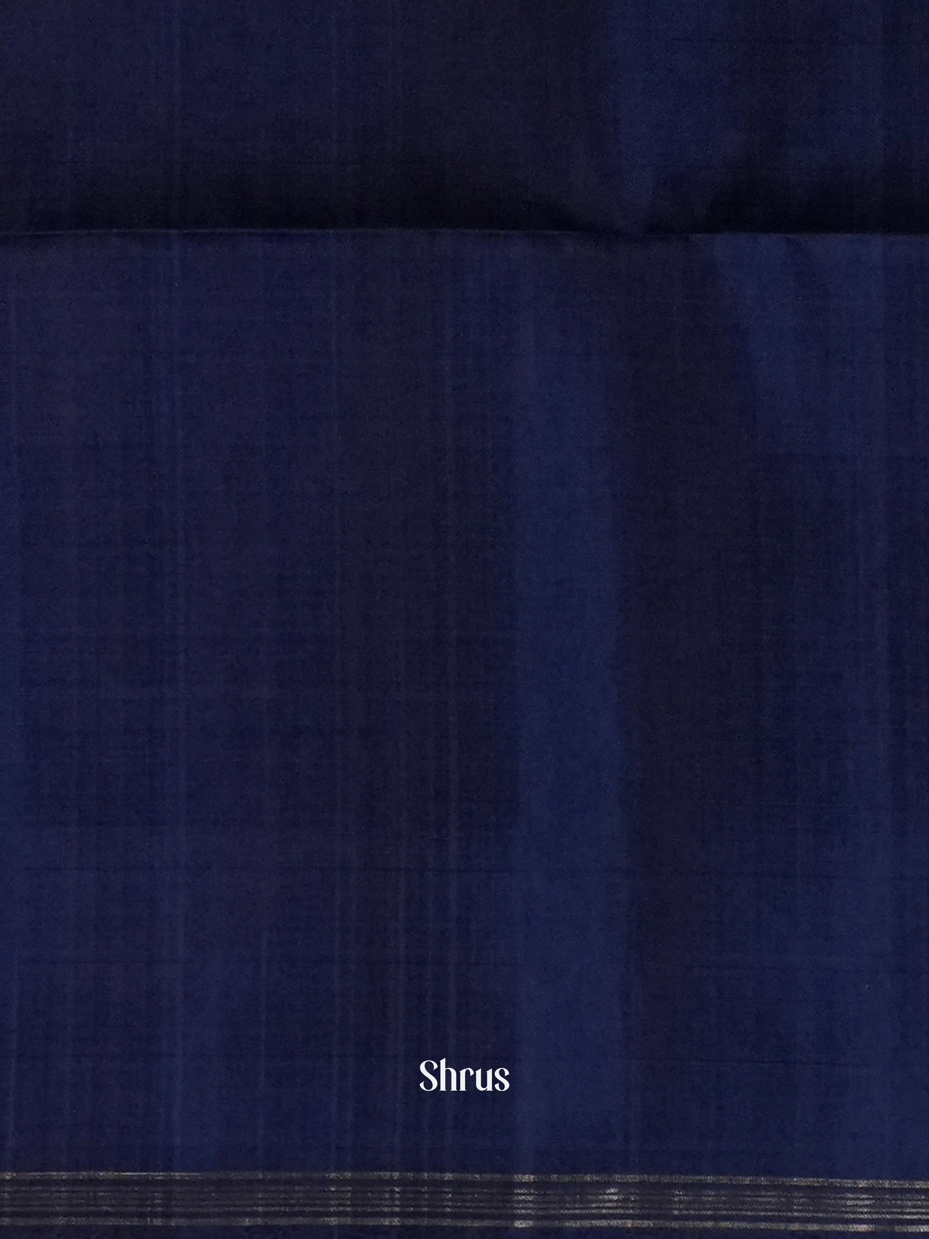 Grey & Blue - Soft Silk Saree - Shop on ShrusEternity.com