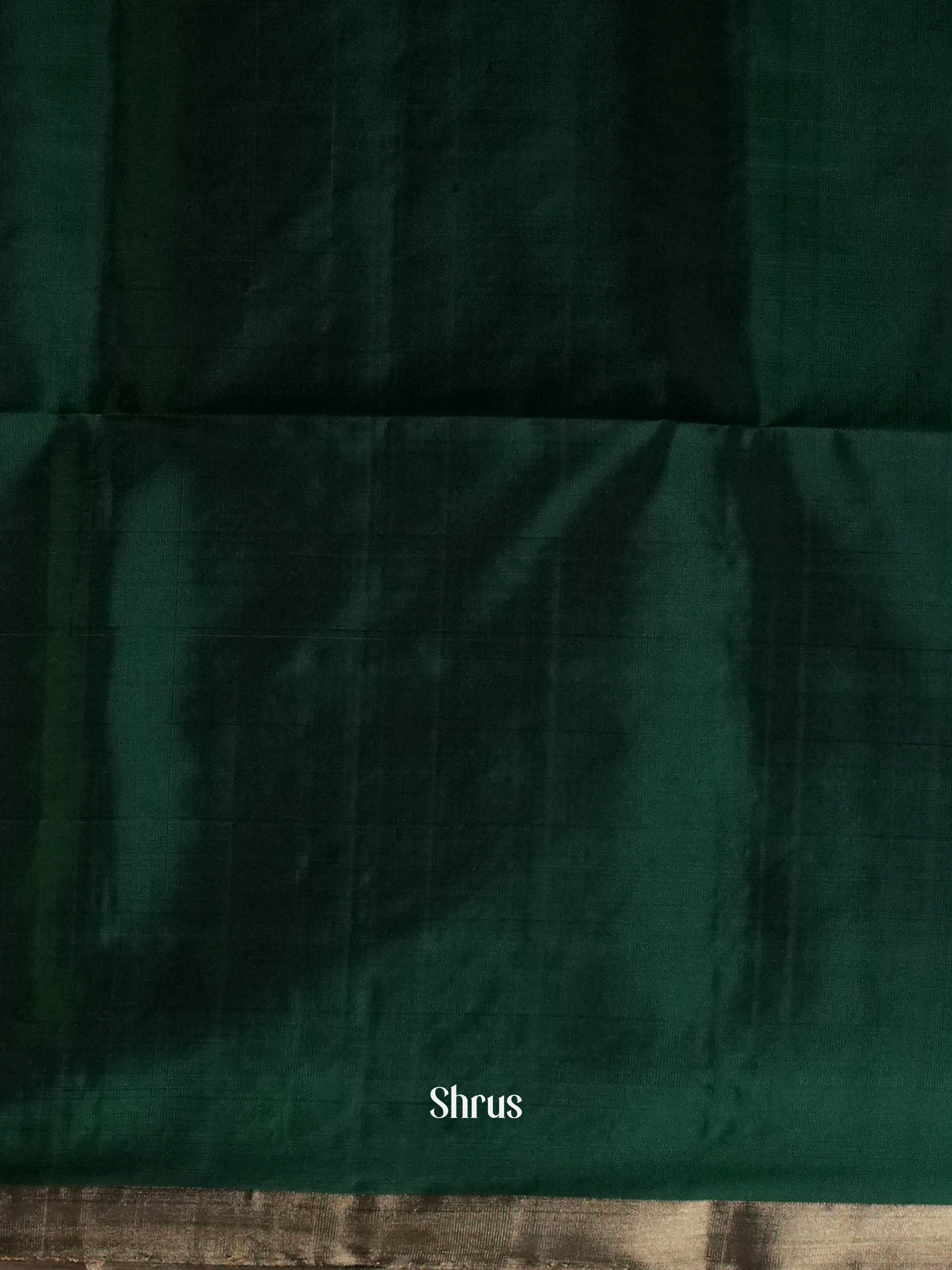 Barefoot On The Grass & Green - Soft Silk Saree - Shop on ShrusEternity.com