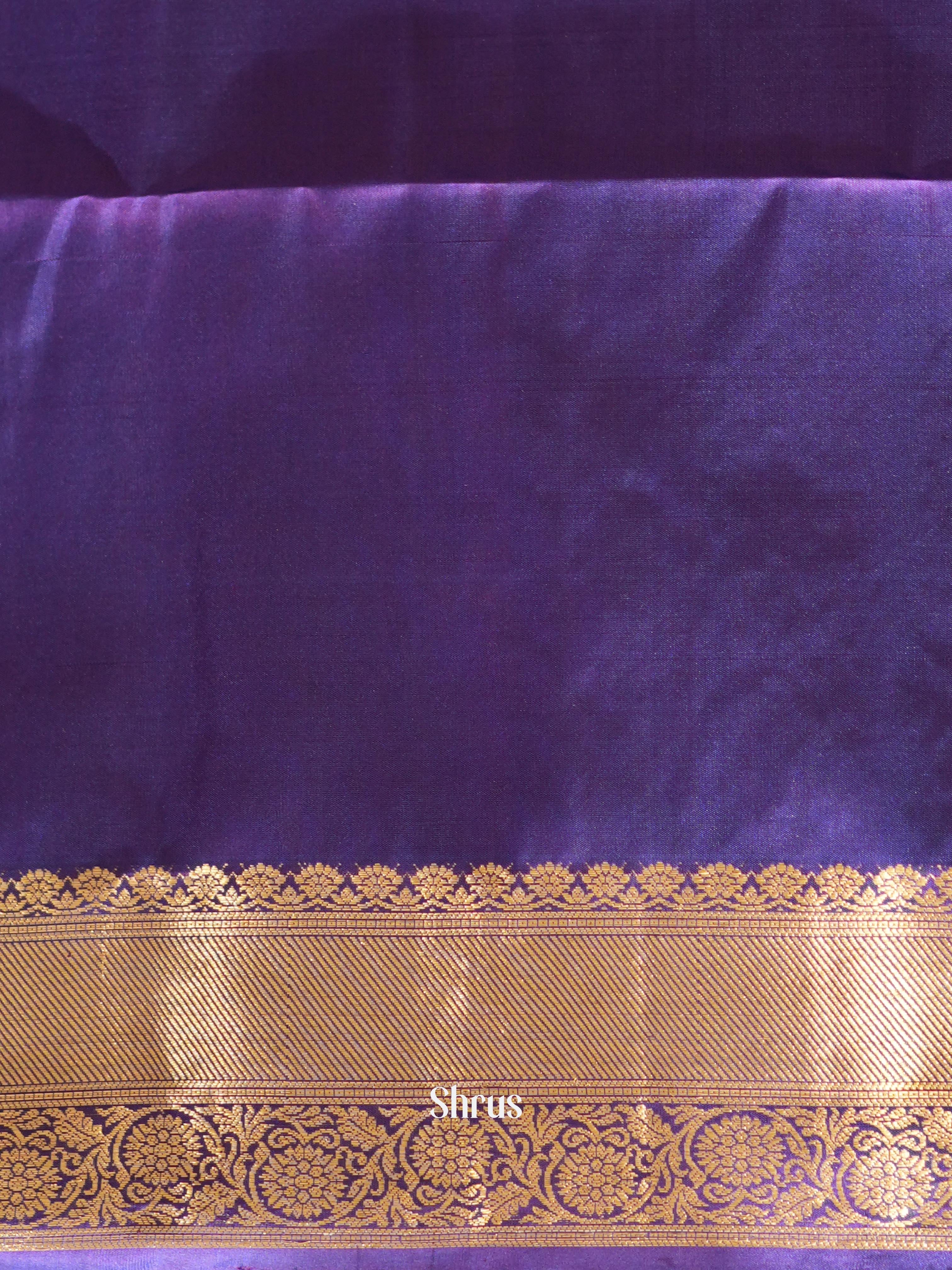 Majenta & Violer - Kanchi Border Soft Silk Saree - Shop on ShrusEternity.com