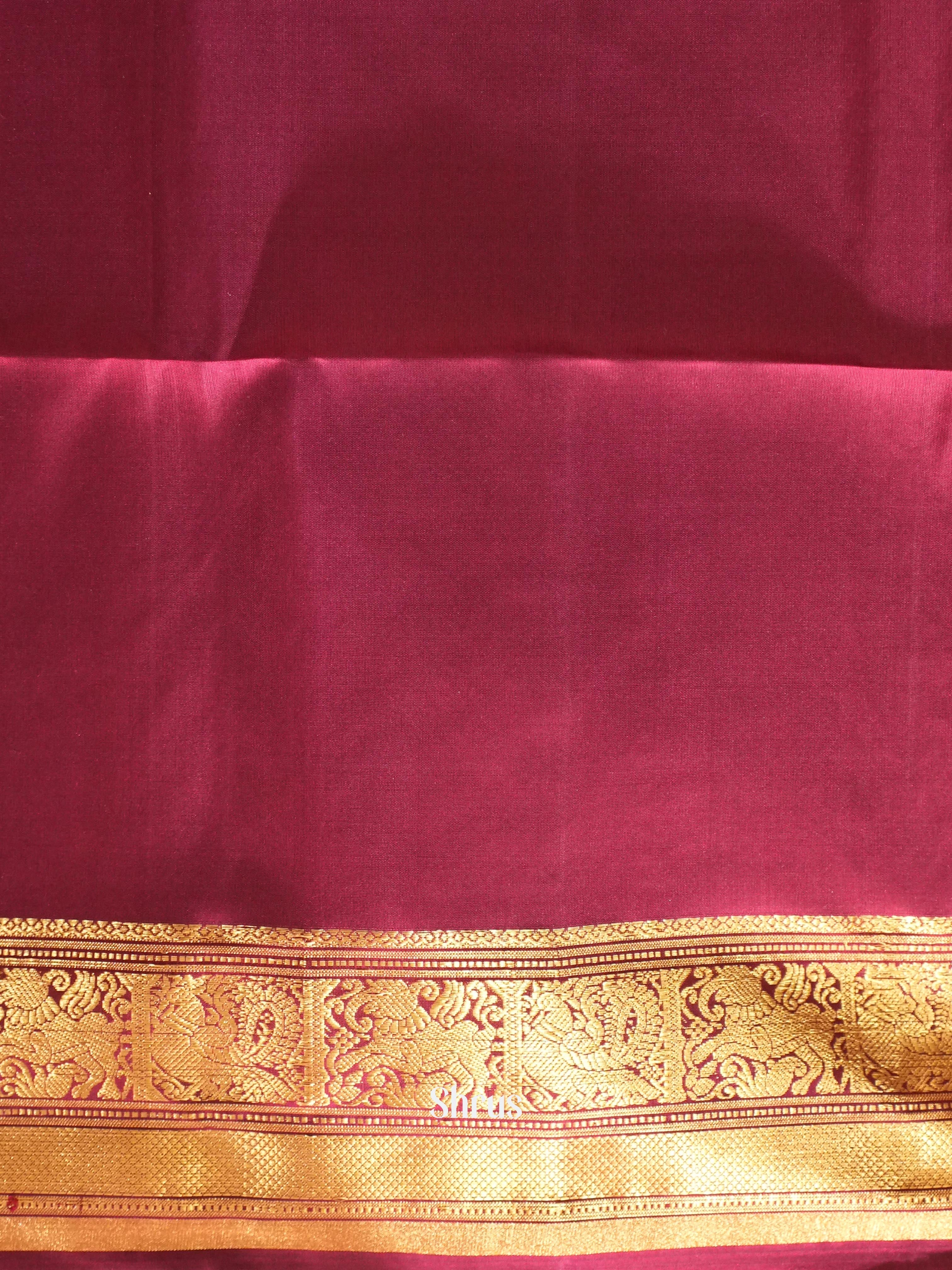 CHS06118 - Kanchi Border Soft Silk Saree - Shop on ShrusEternity.com