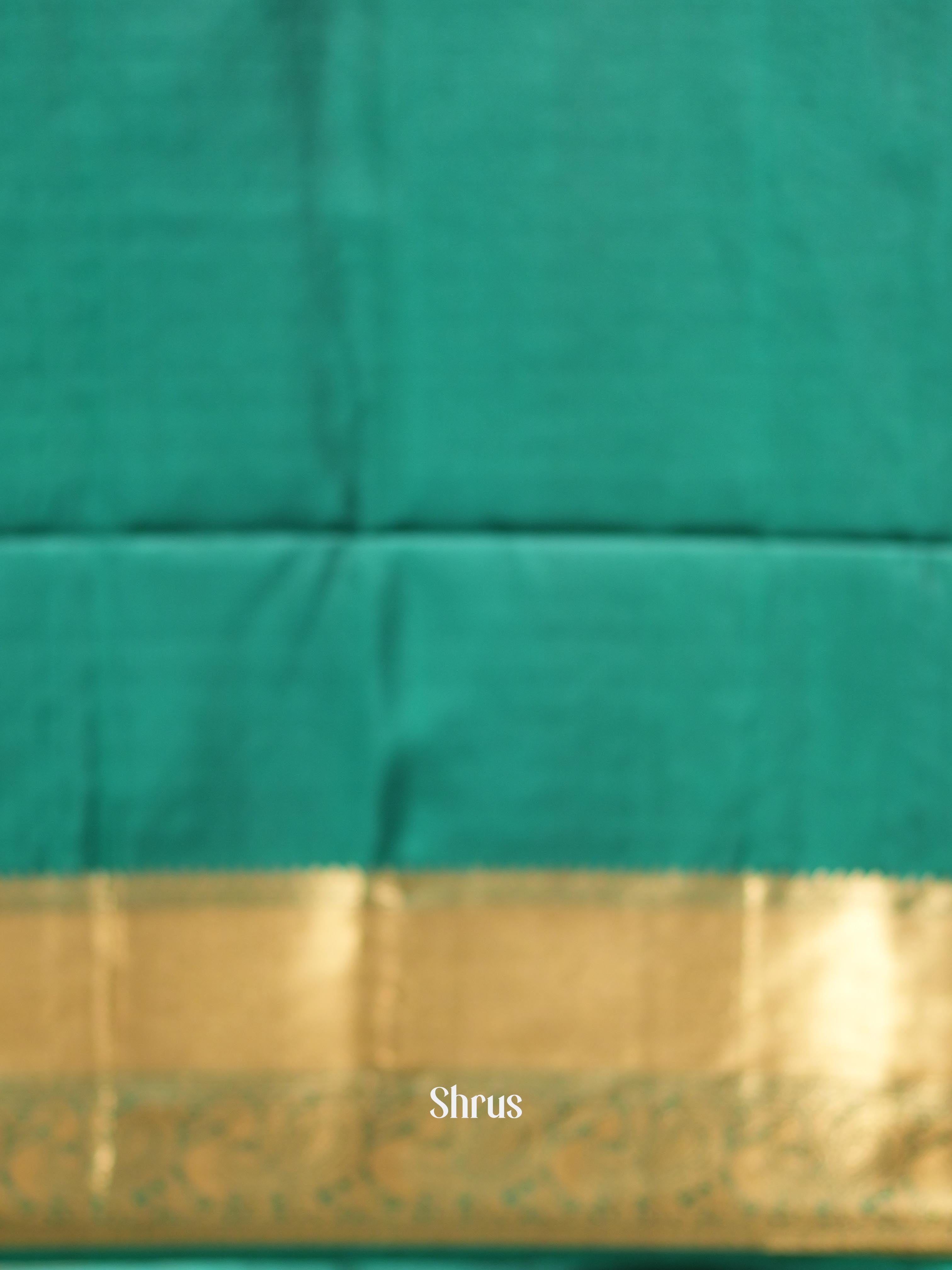 Orange & Green - Soft Silk Saree - Shop on ShrusEternity.com