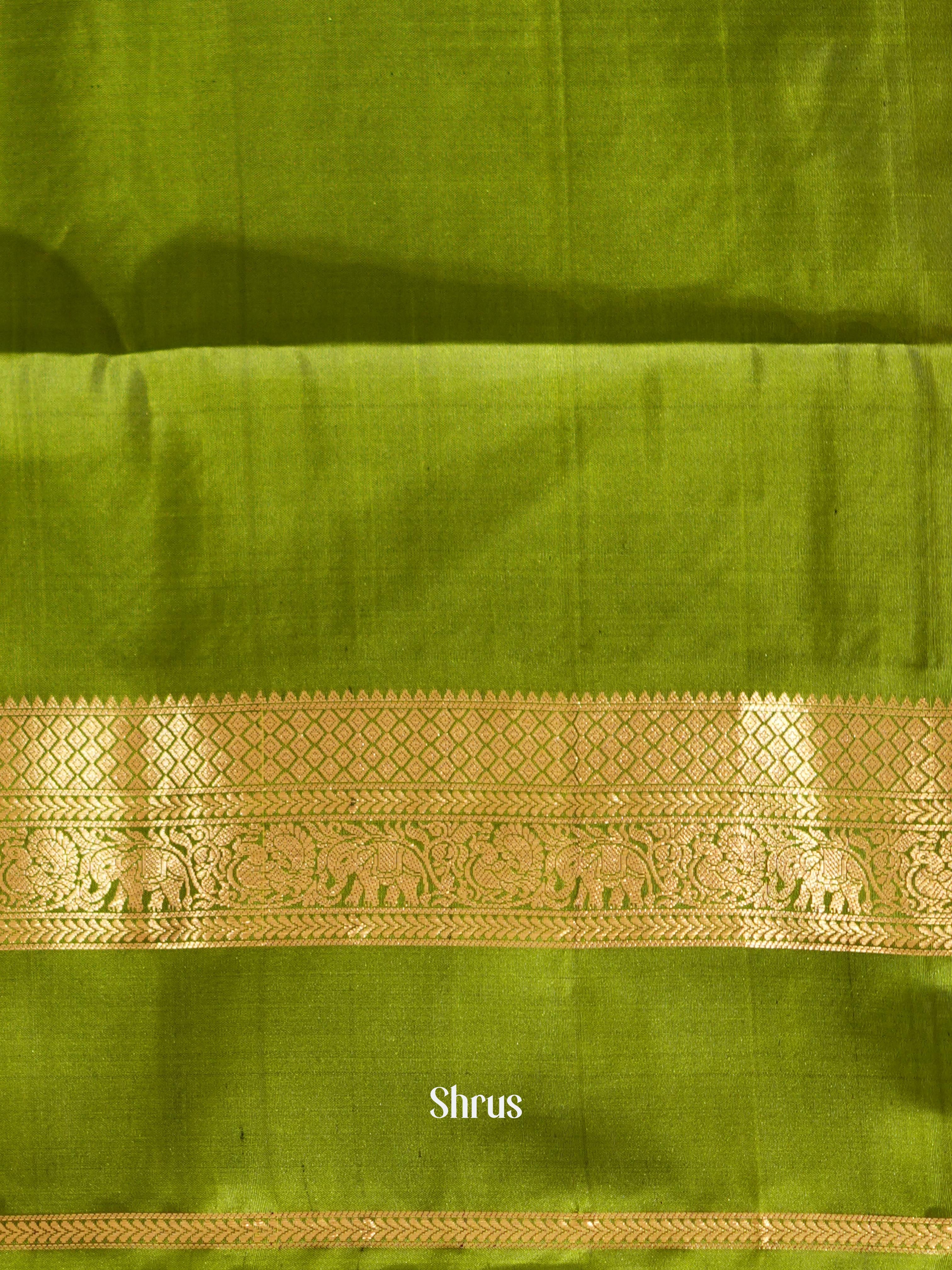 Purple & Green - Soft Silk Saree - Shop on ShrusEternity.com