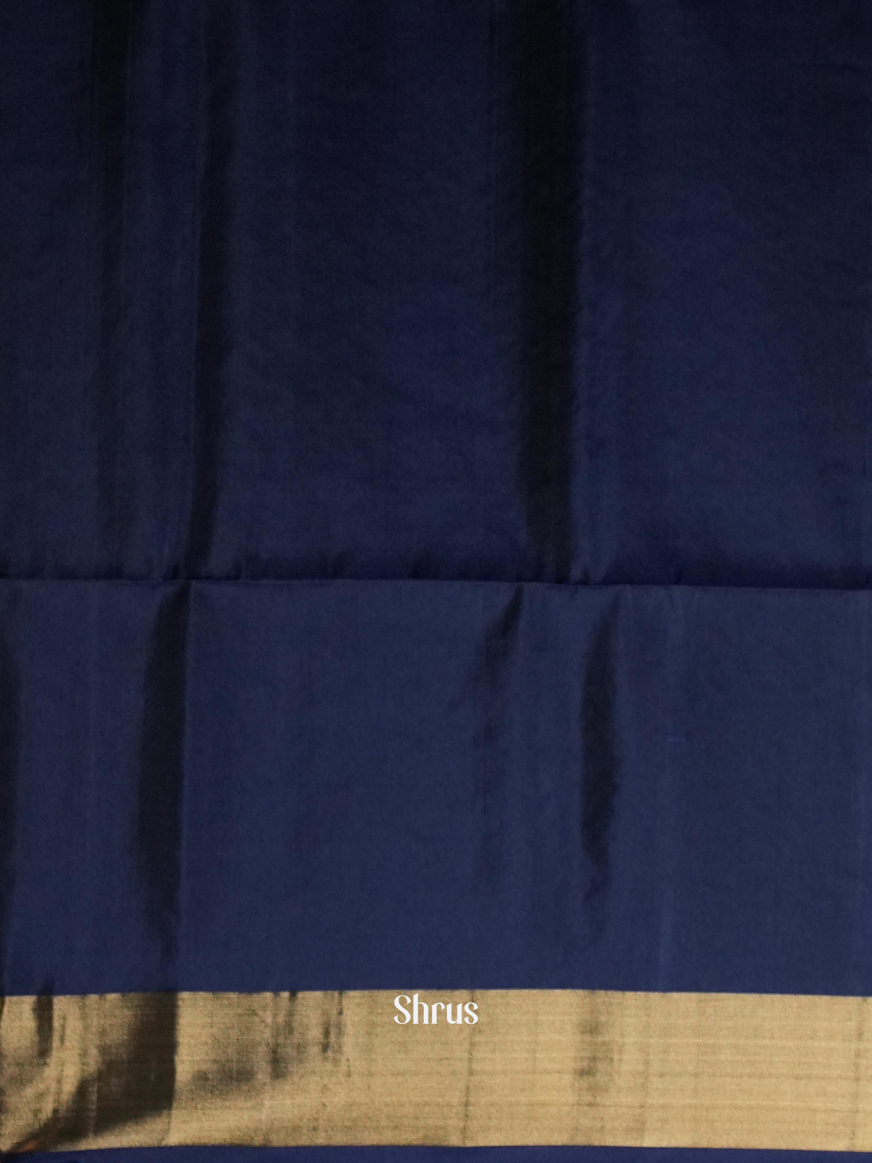 Cream & Teal - Soft Silk Saree - Shop on ShrusEternity.com