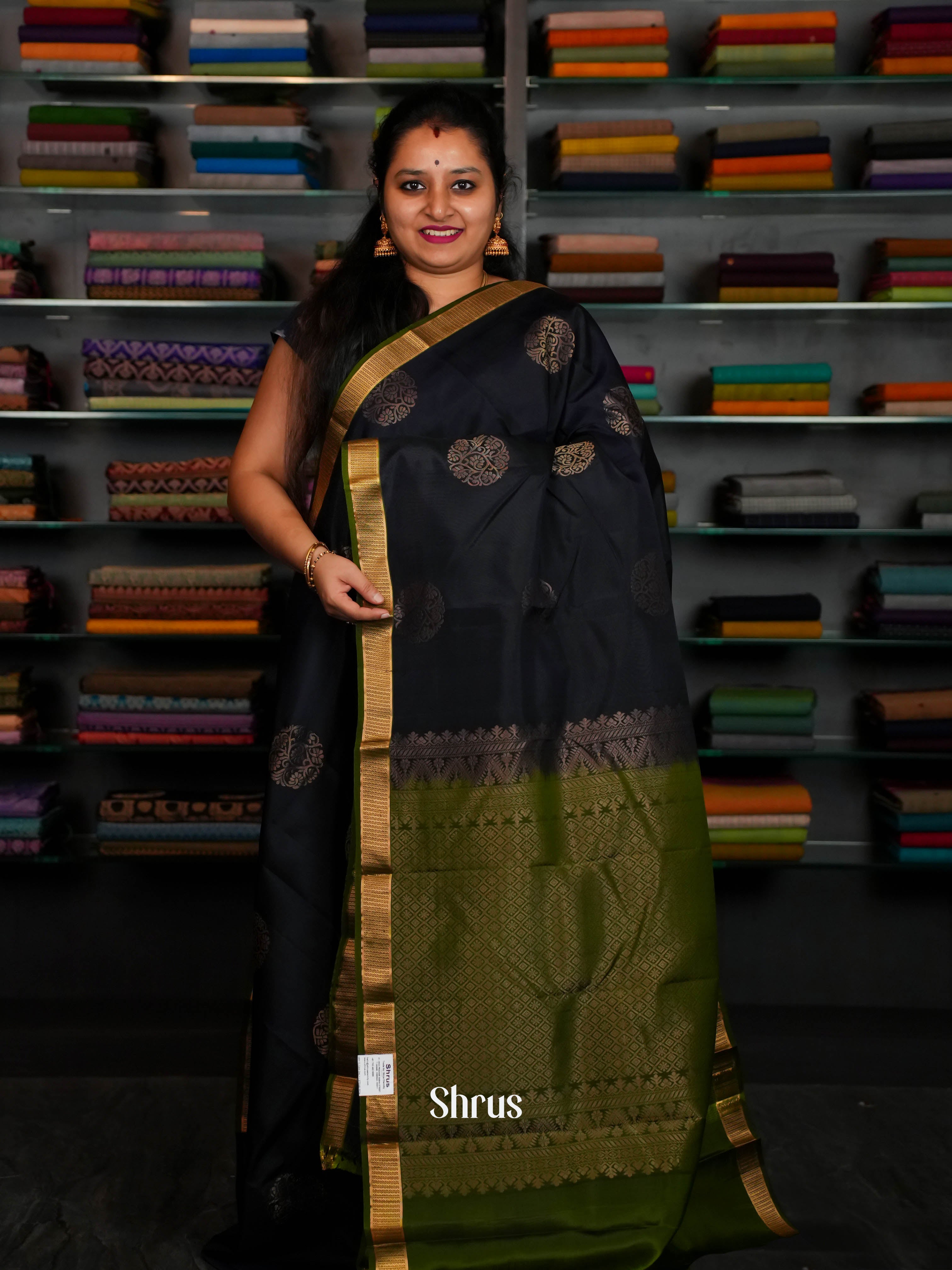 Dark Blue & Green - Softsilk-halfpure - Shop on ShrusEternity.com