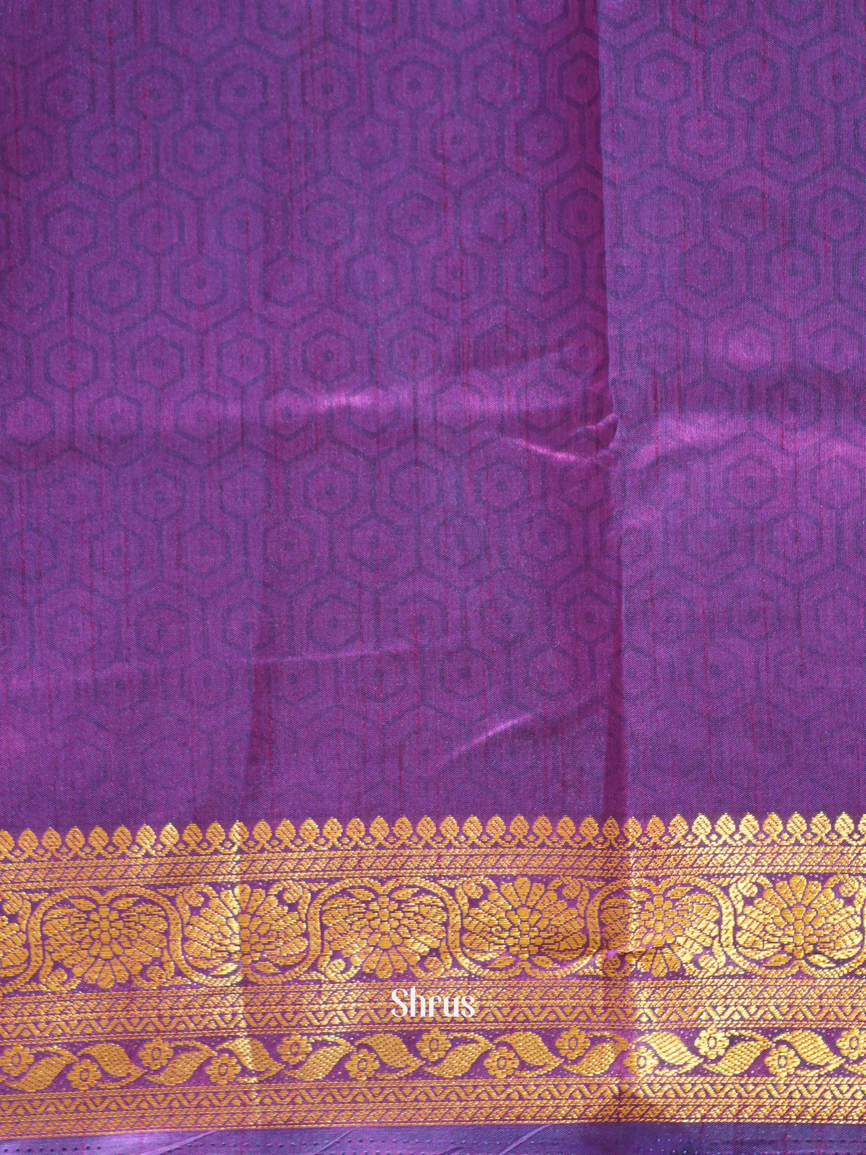 Blue & Purple - Semi patola Saree - Shop on ShrusEternity.com