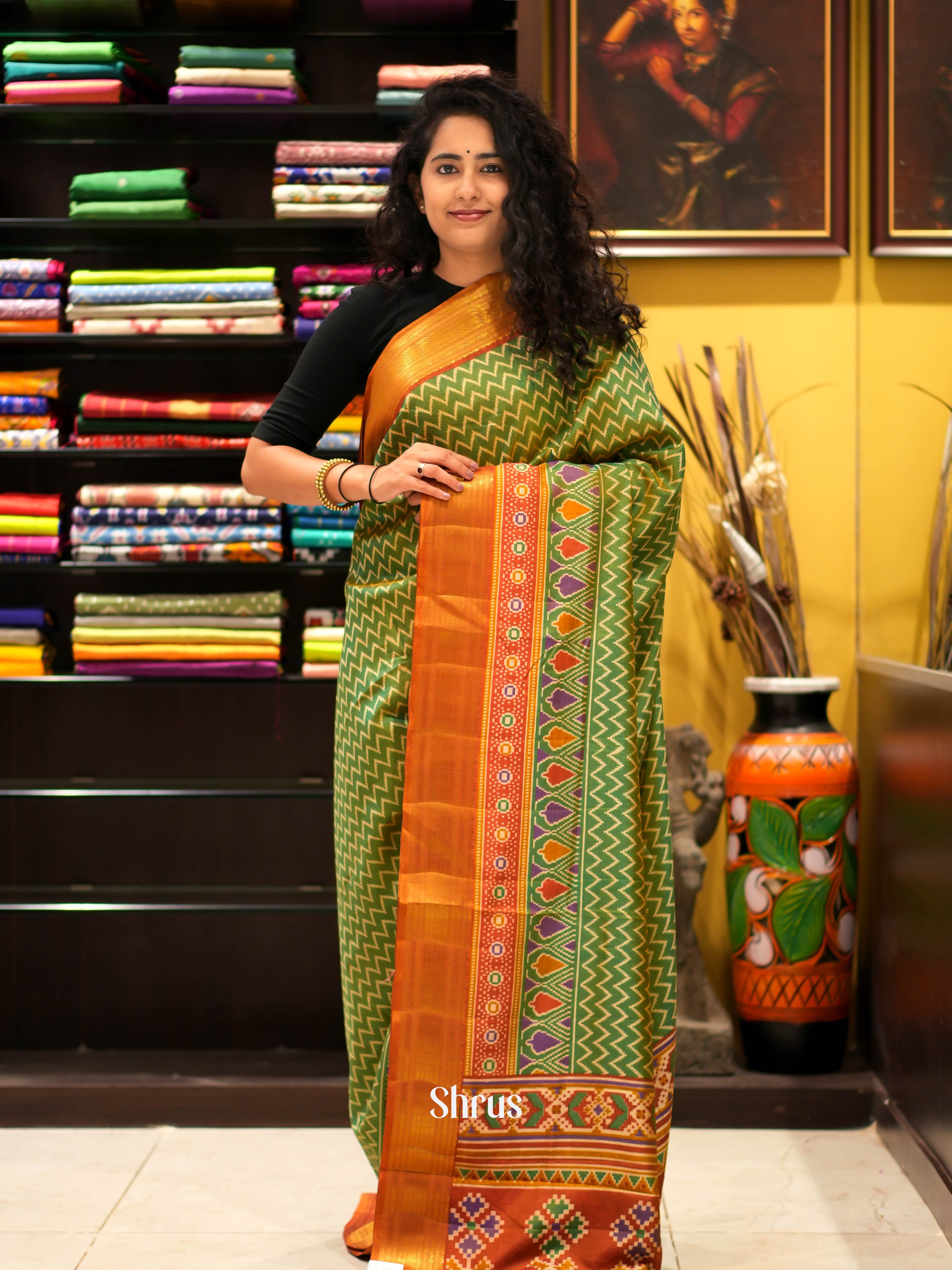 CHS06299 - Semi patola Saree - Shop on ShrusEternity.com
