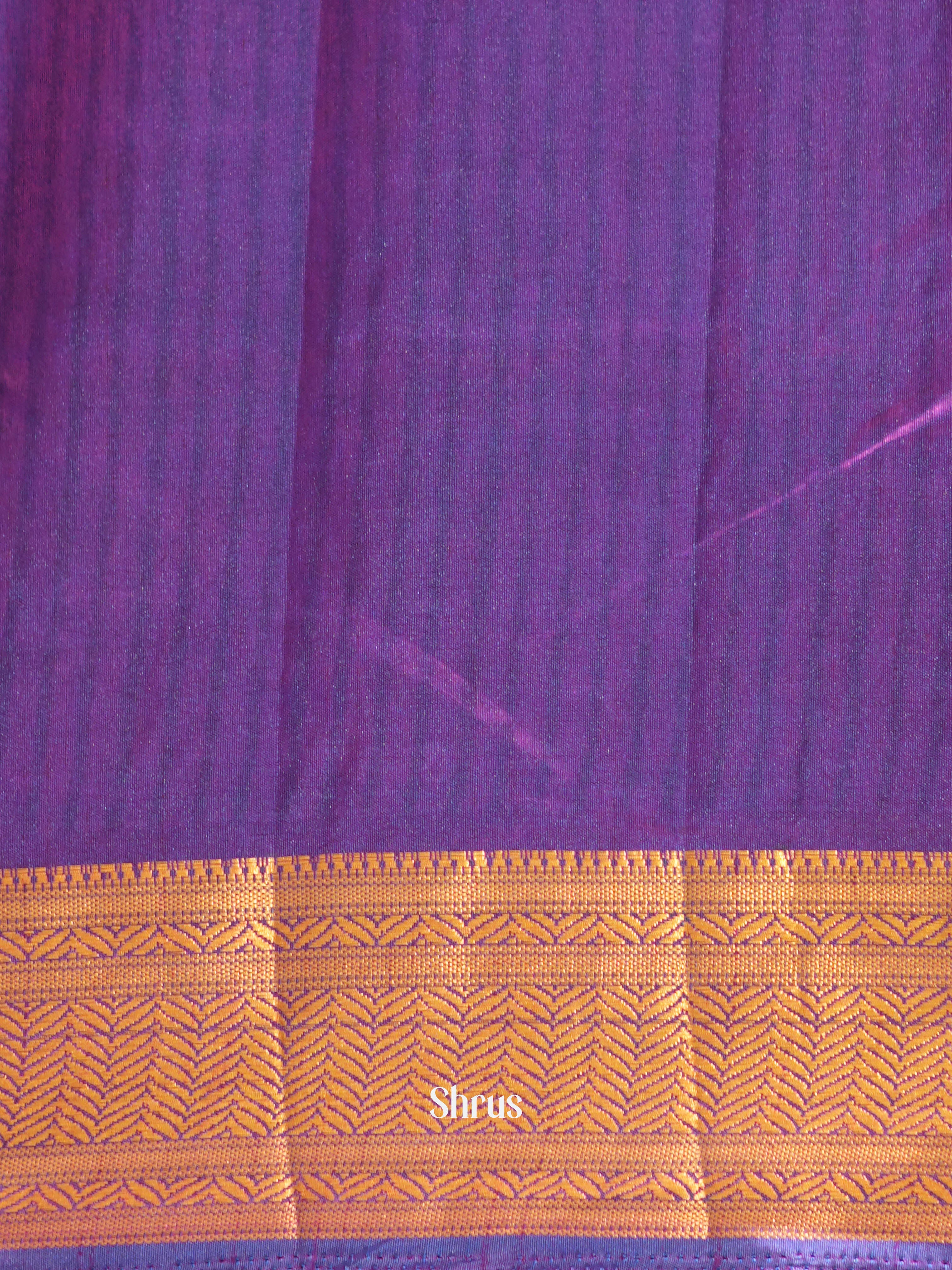 Blue & Purple - Semi patola Saree - Shop on ShrusEternity.com