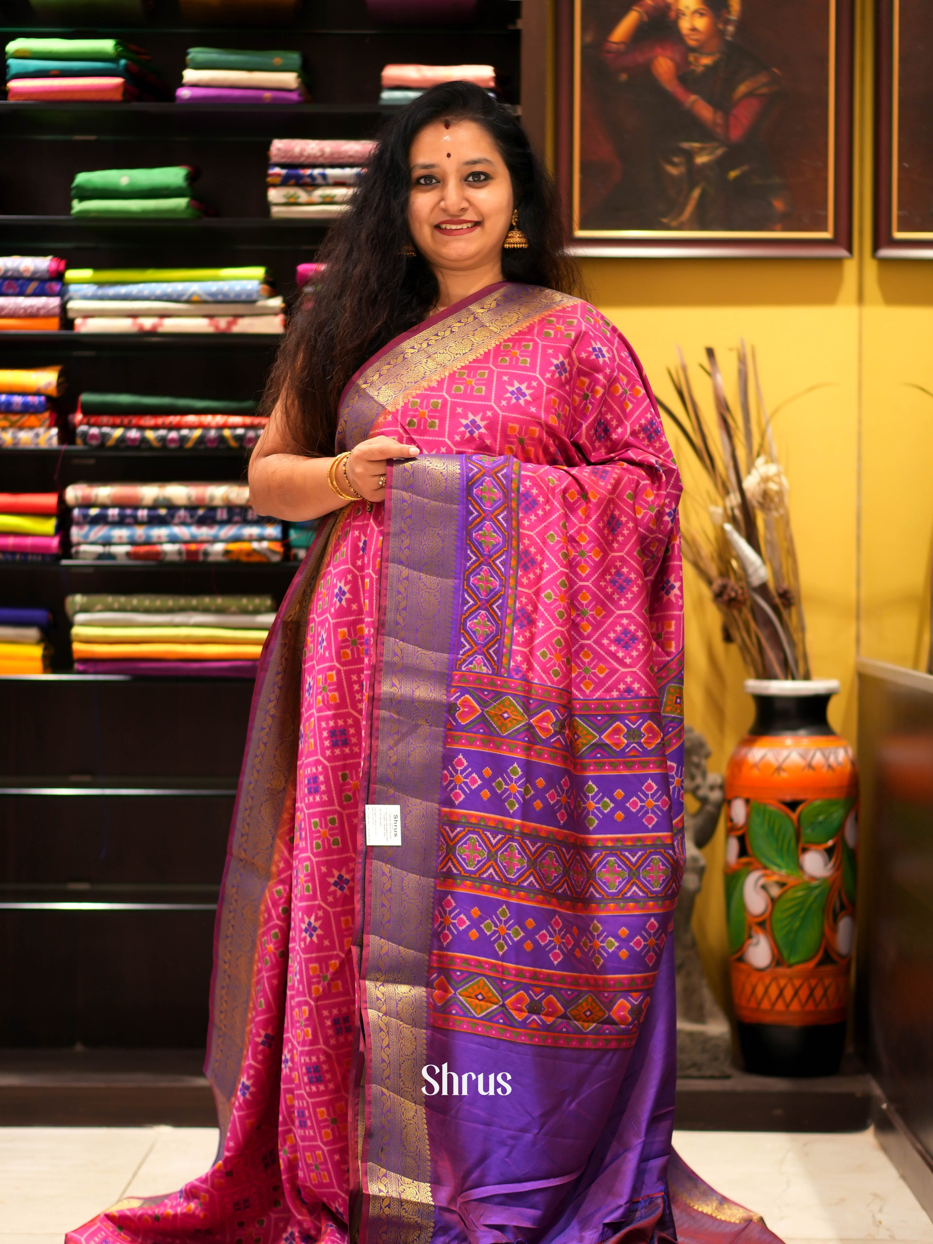 CHS06311 - Semi patola Saree - Shop on ShrusEternity.com