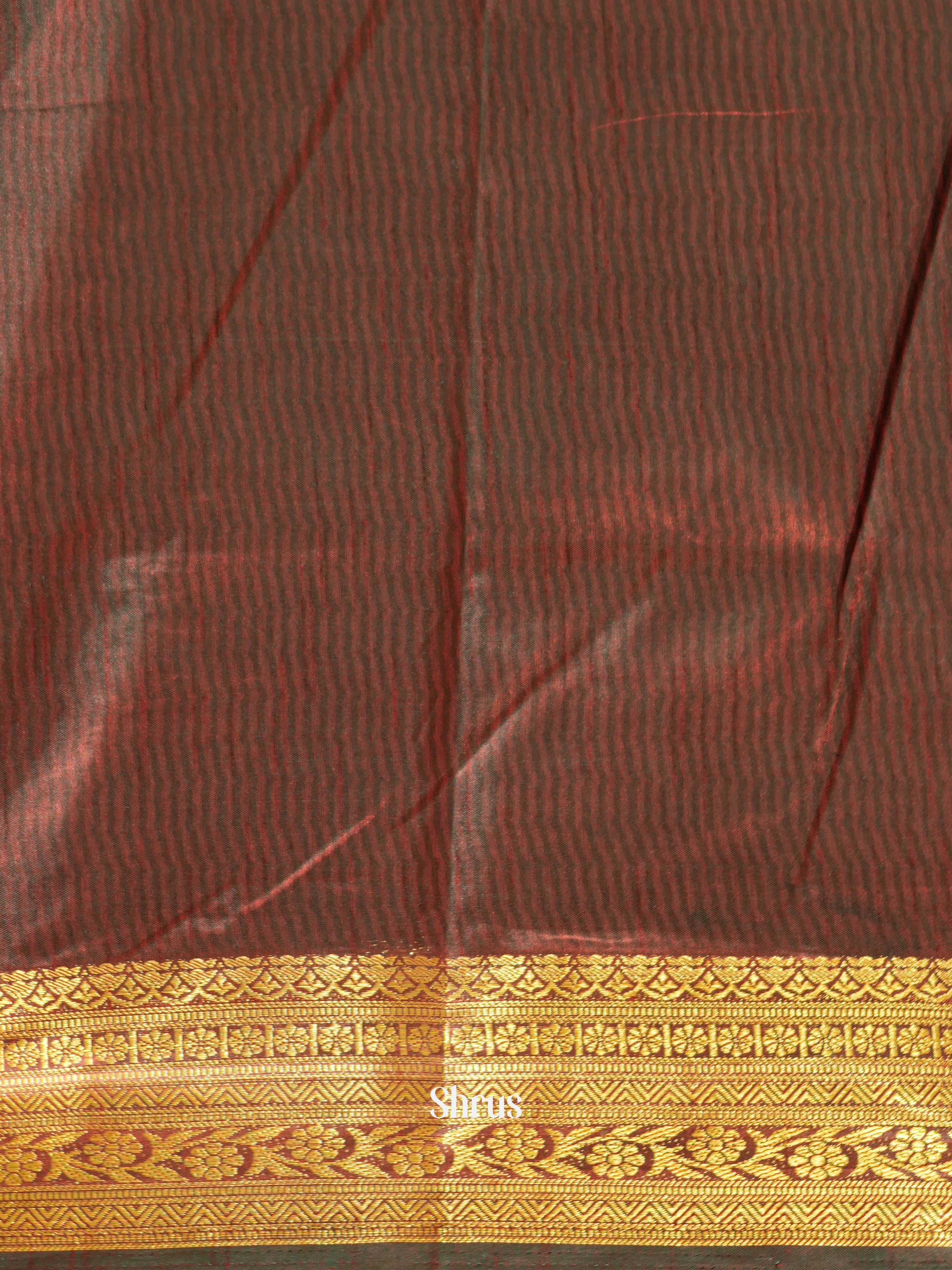 Green & Brown- Semi patola Saree - Shop on ShrusEternity.com
