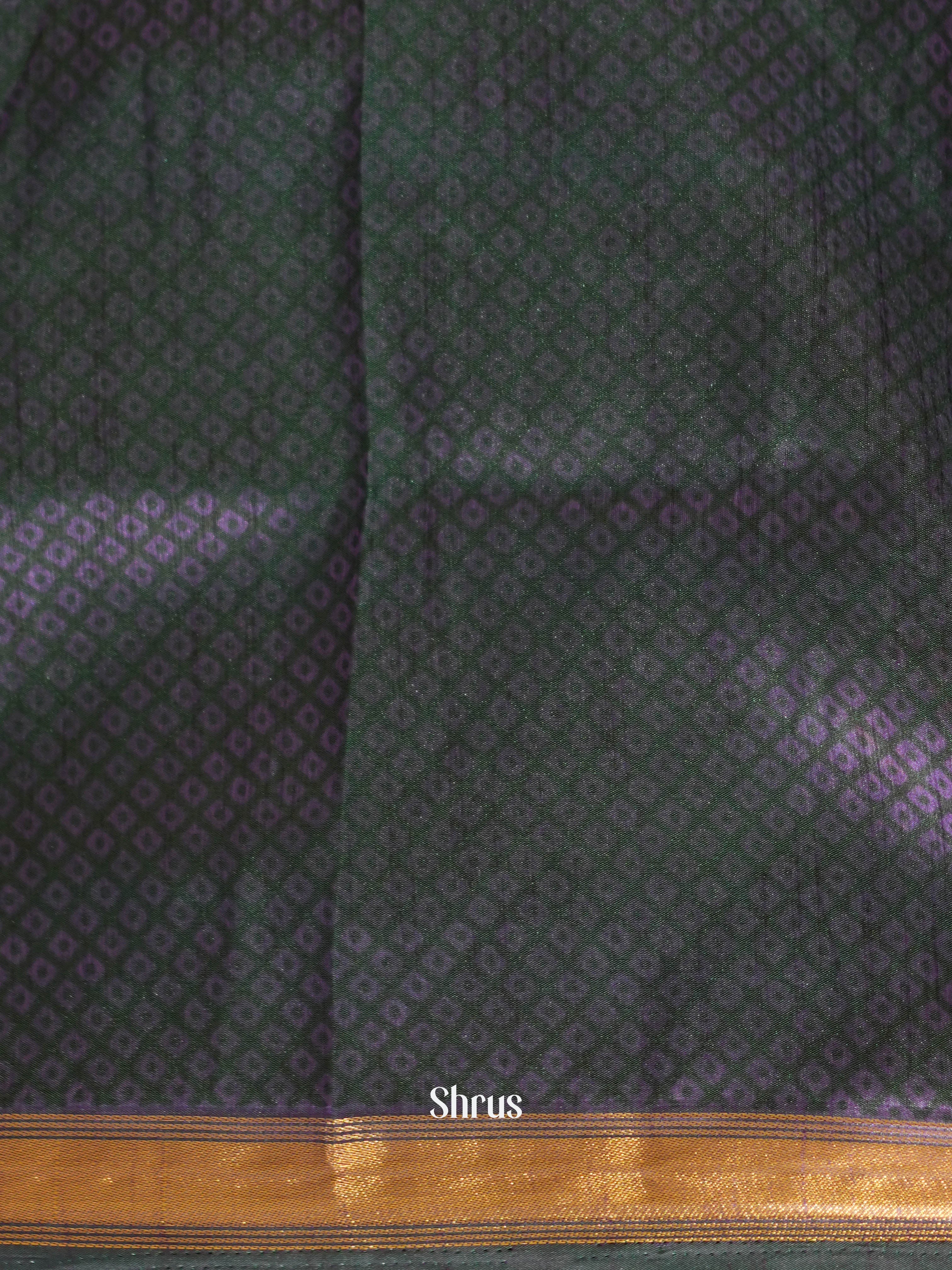 Teal & Purple - Semi patola Saree - Shop on ShrusEternity.com