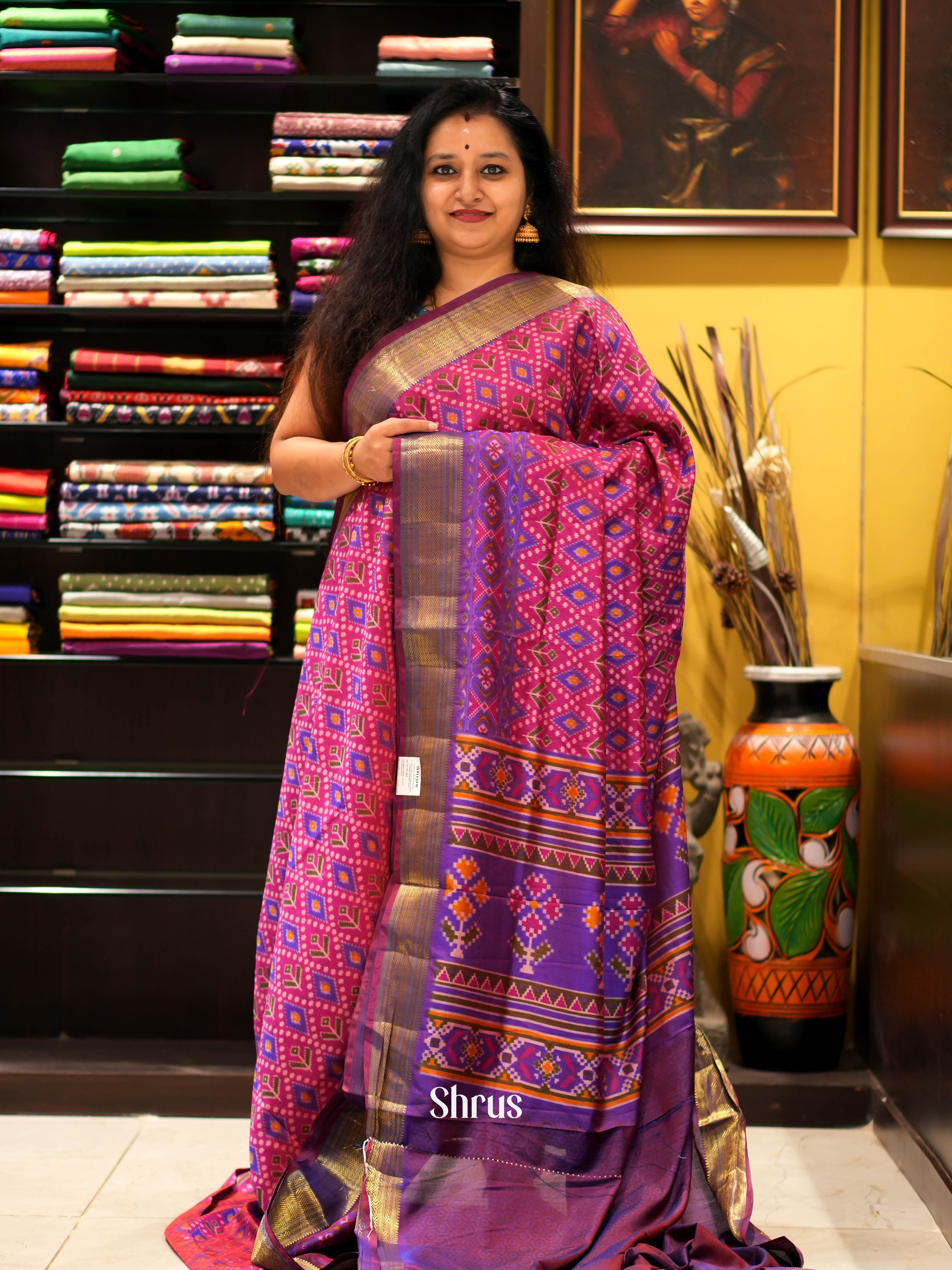 CHS06332 - Semi patola Saree - Shop on ShrusEternity.com