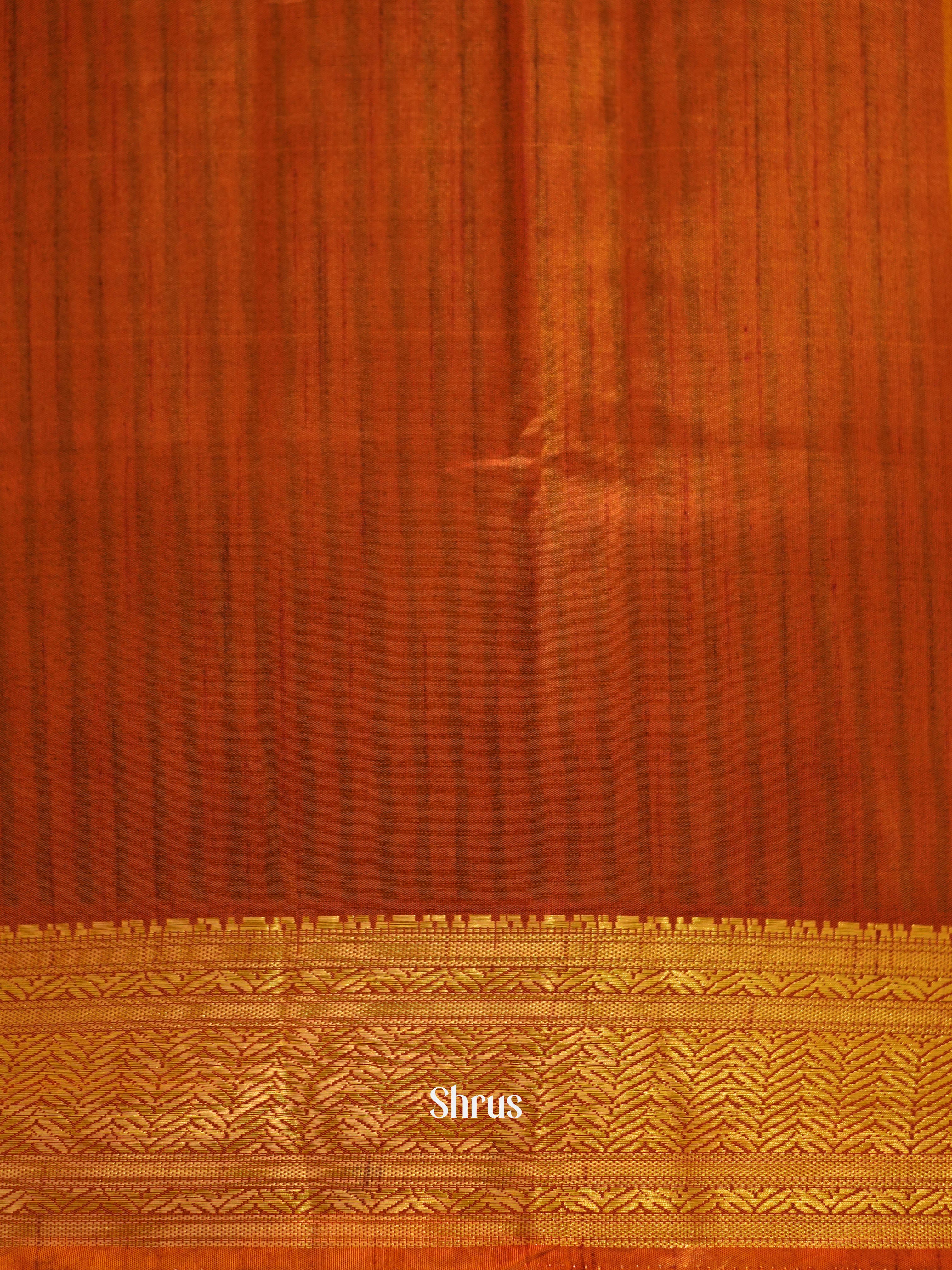 Brown & Orange - Semi patola Saree - Shop on ShrusEternity.com