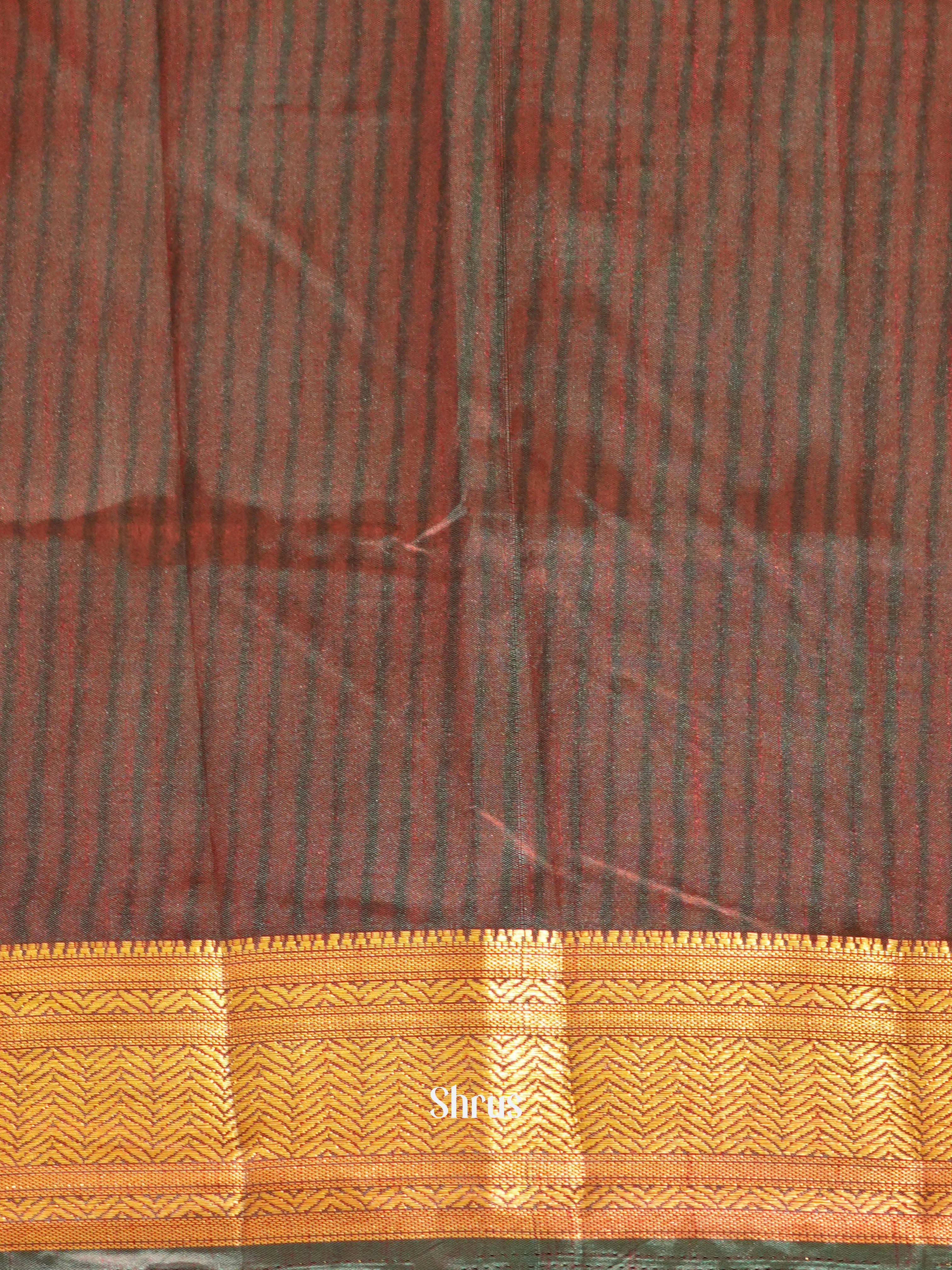 Green & Brown - Semi patola Saree - Shop on ShrusEternity.com