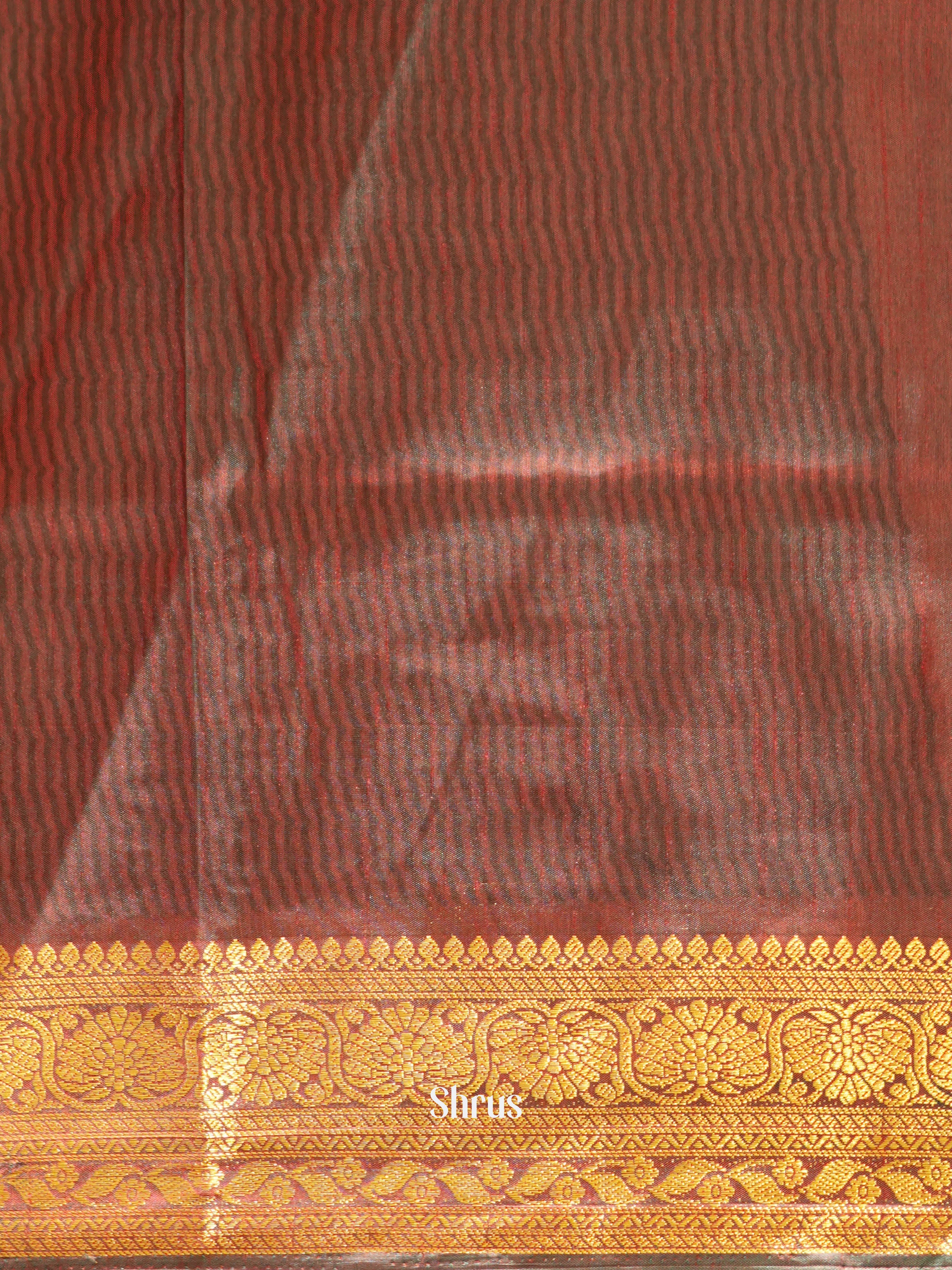 Green & Brown - Semi patola Saree - Shop on ShrusEternity.com
