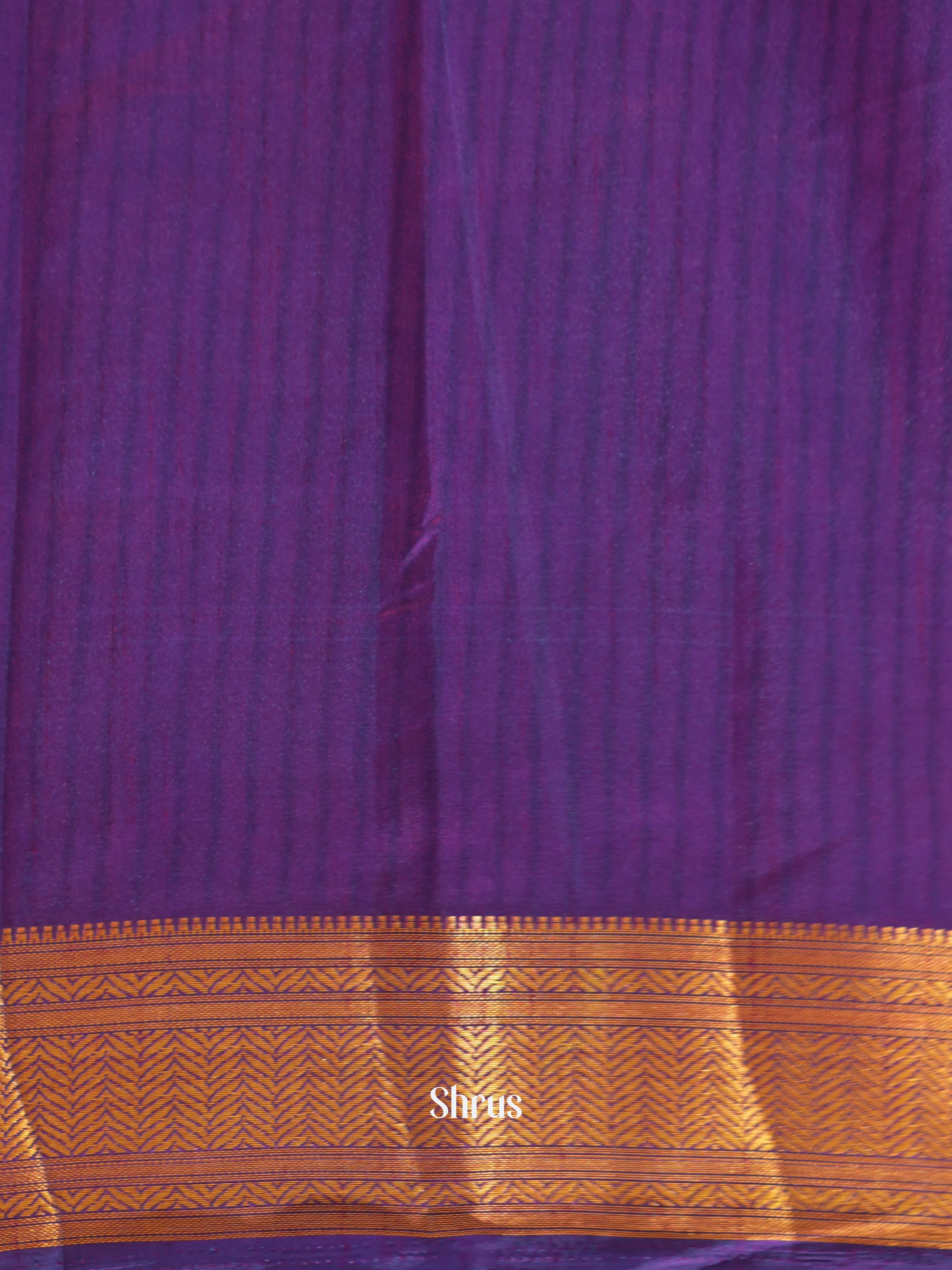 Blue & Purple- Semi patola Saree - Shop on ShrusEternity.com