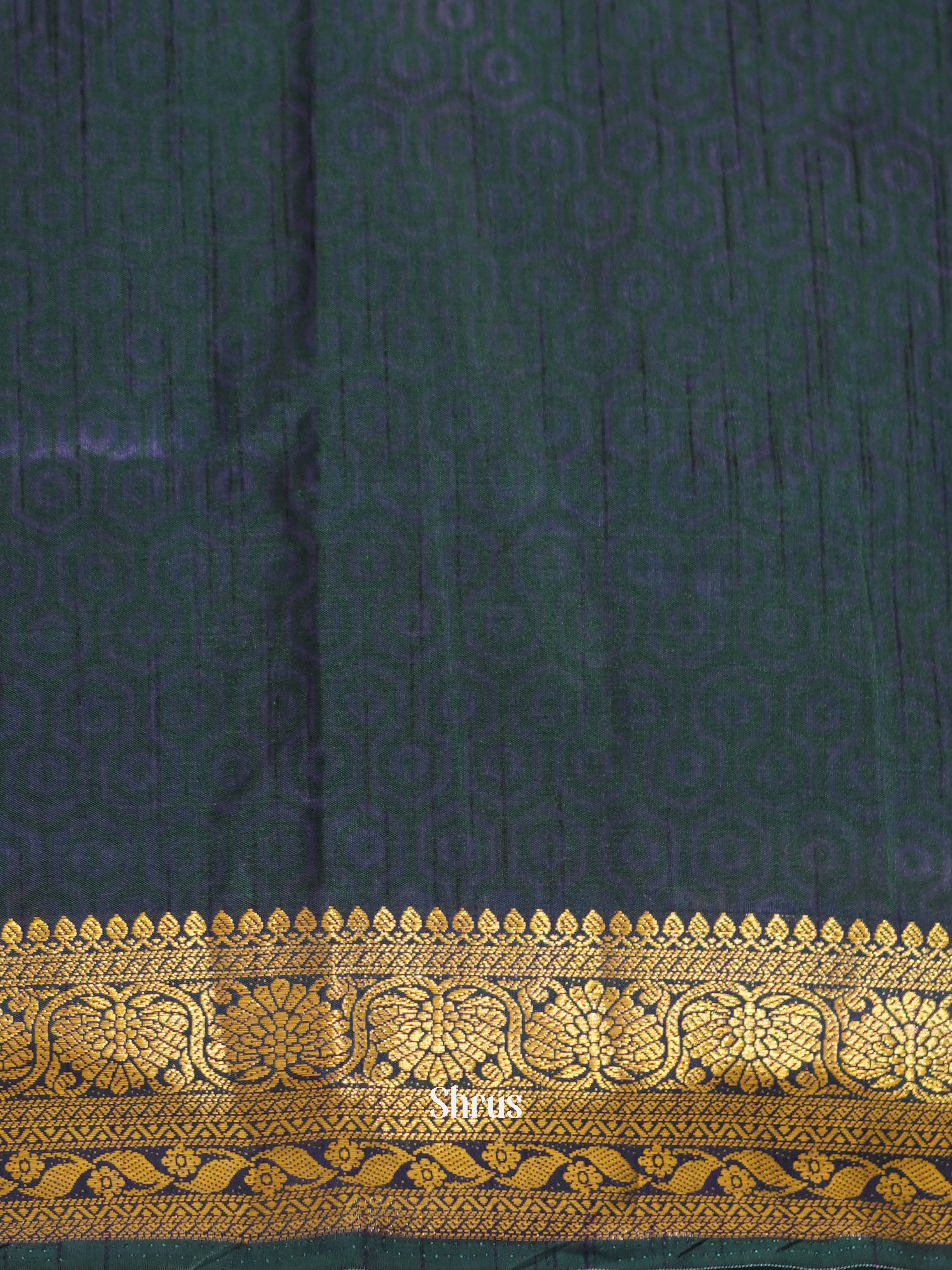 Green & Purple - Semi patola Saree - Shop on ShrusEternity.com