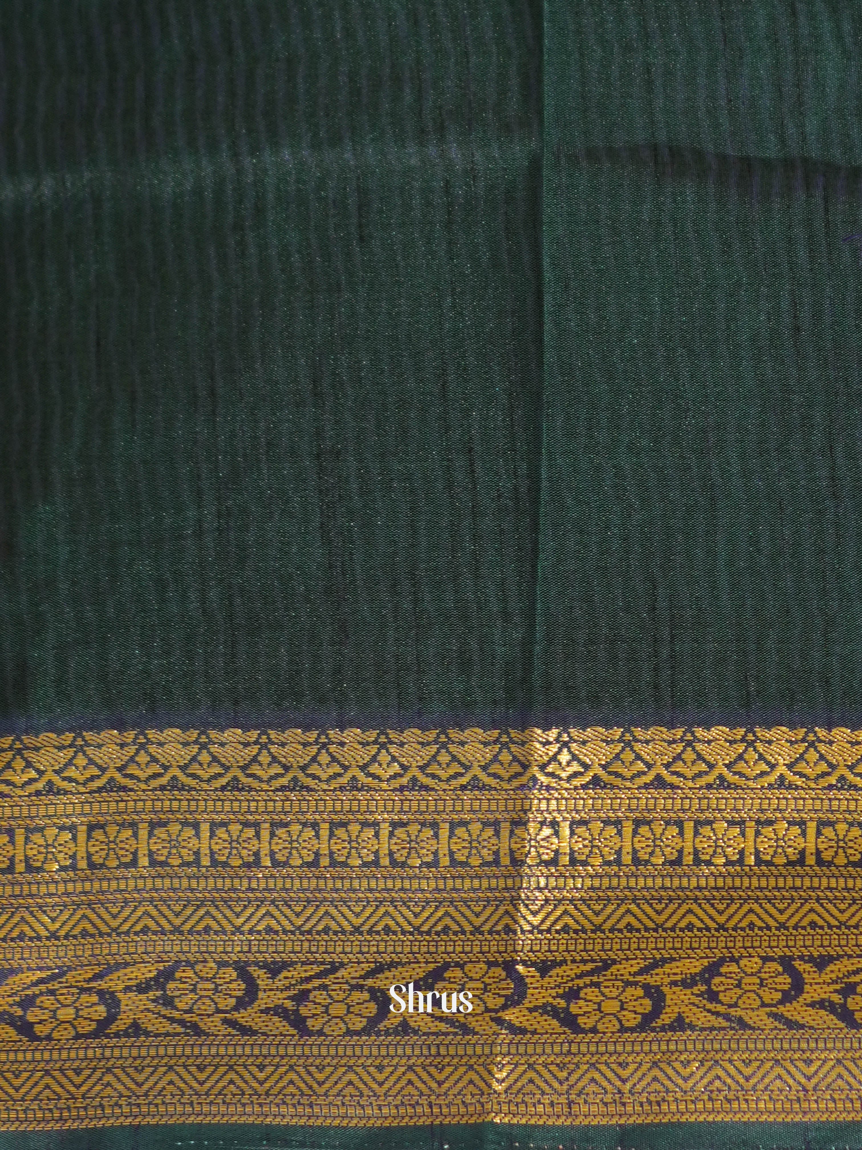 Teal & Blue - Semi patola Saree - Shop on ShrusEternity.com