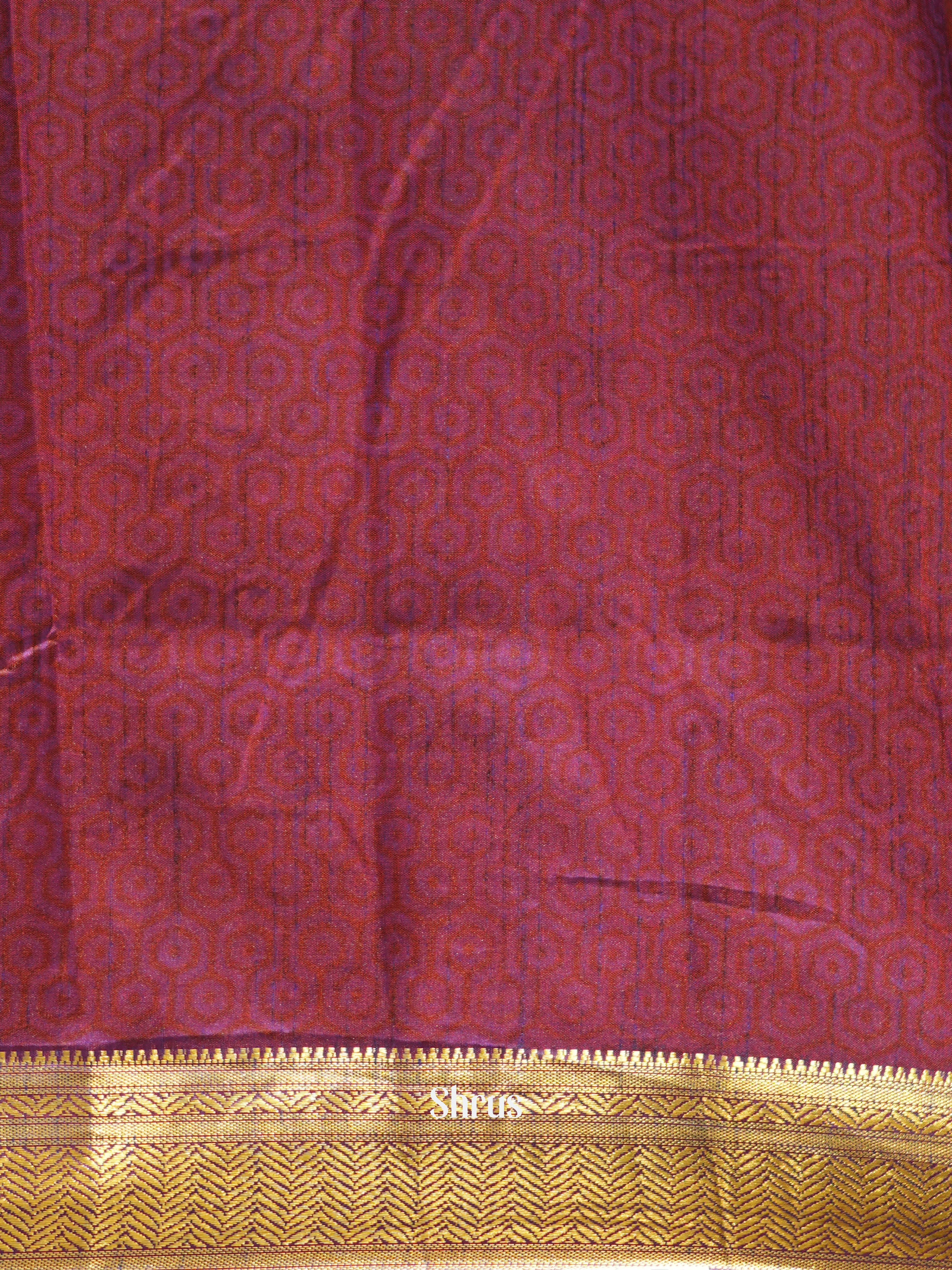 Pink & Purple - Semi patola Saree - Shop on ShrusEternity.com