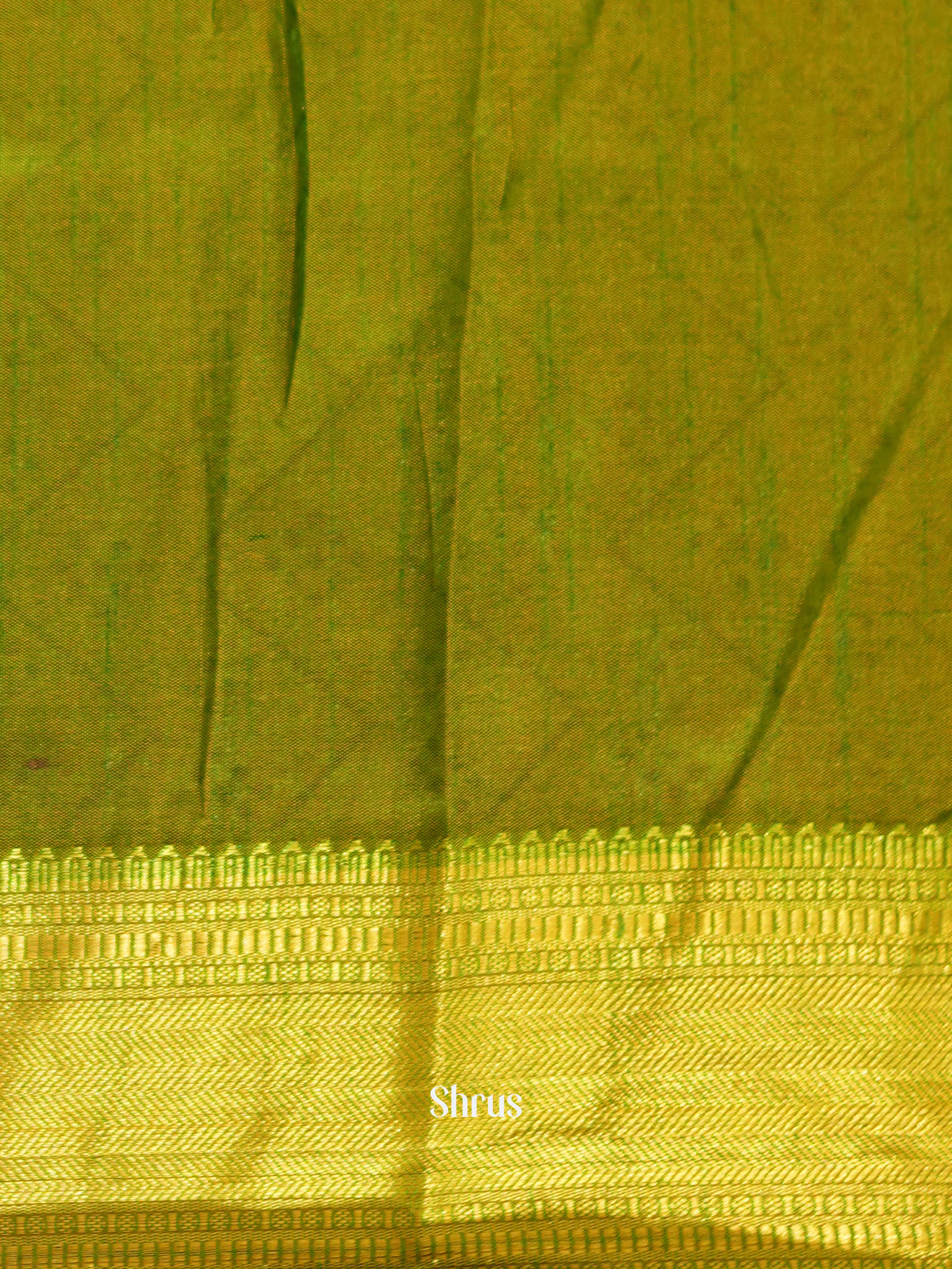 Orange & Green - Semi patola Saree - Shop on ShrusEternity.com