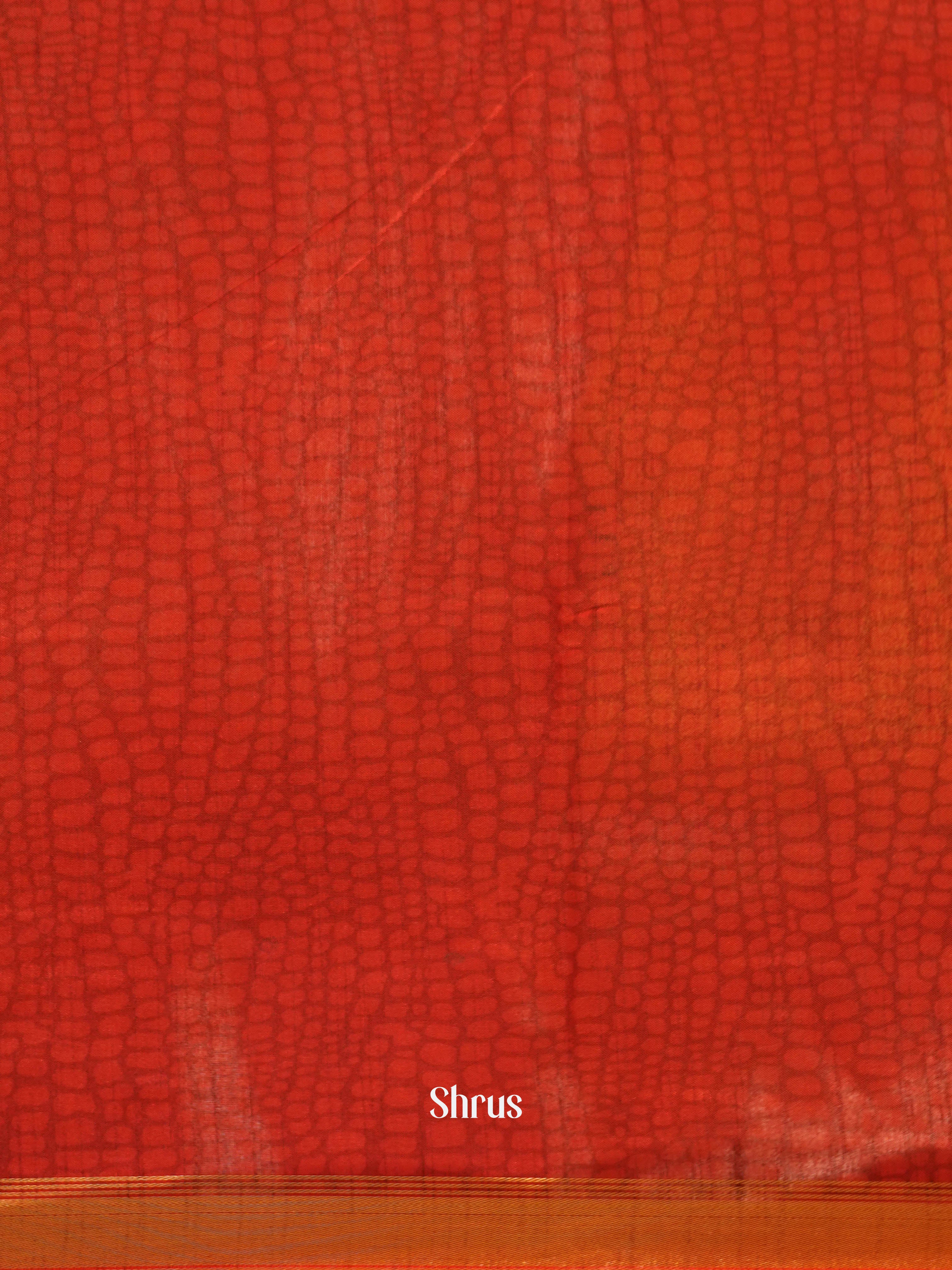 Green & Red - Semi patola Saree - Shop on ShrusEternity.com