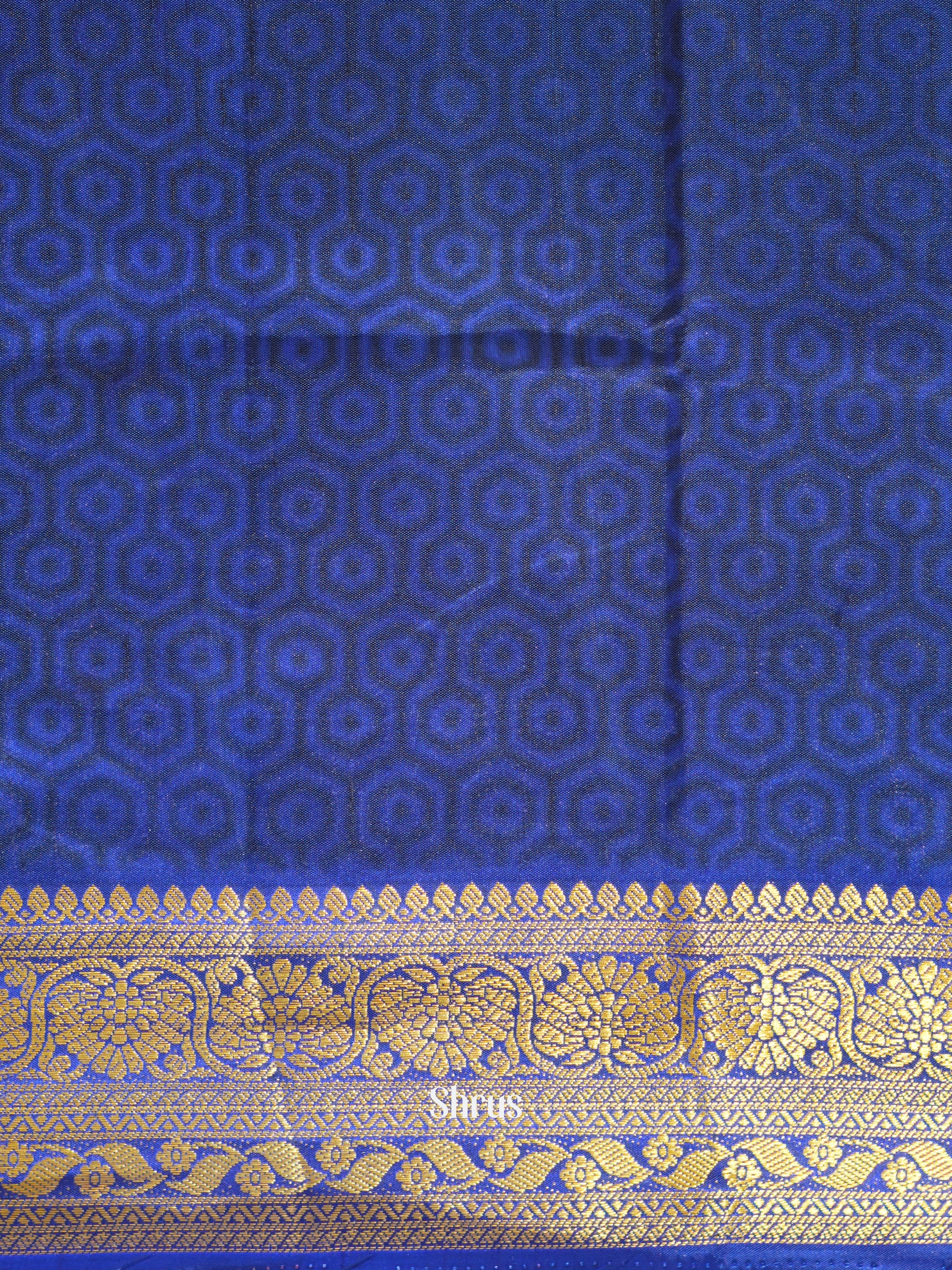 Purple & Blue - Semi patola Saree - Shop on ShrusEternity.com