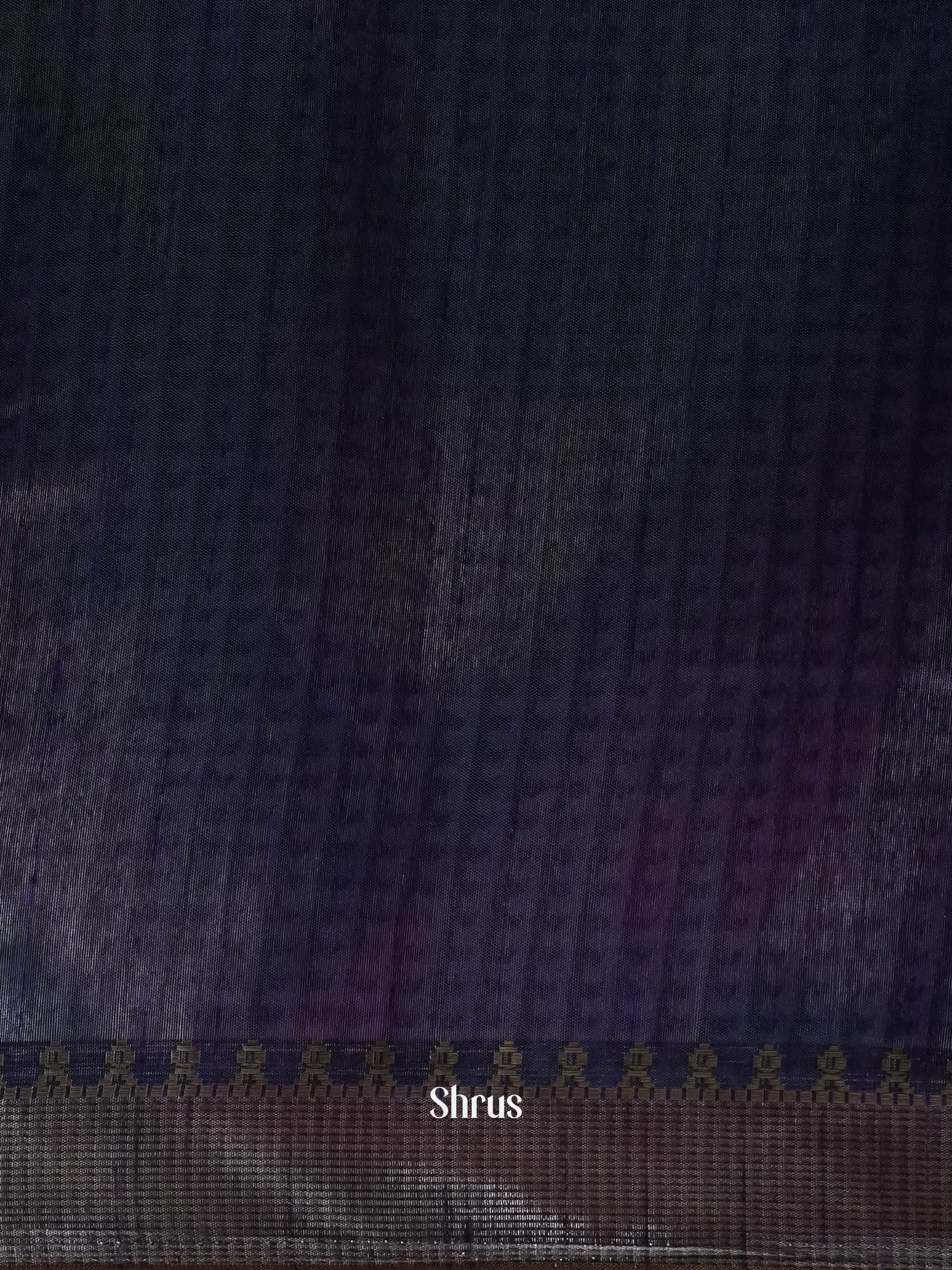 Teal & Purple - Semi Patola Saree - Shop on ShrusEternity.com