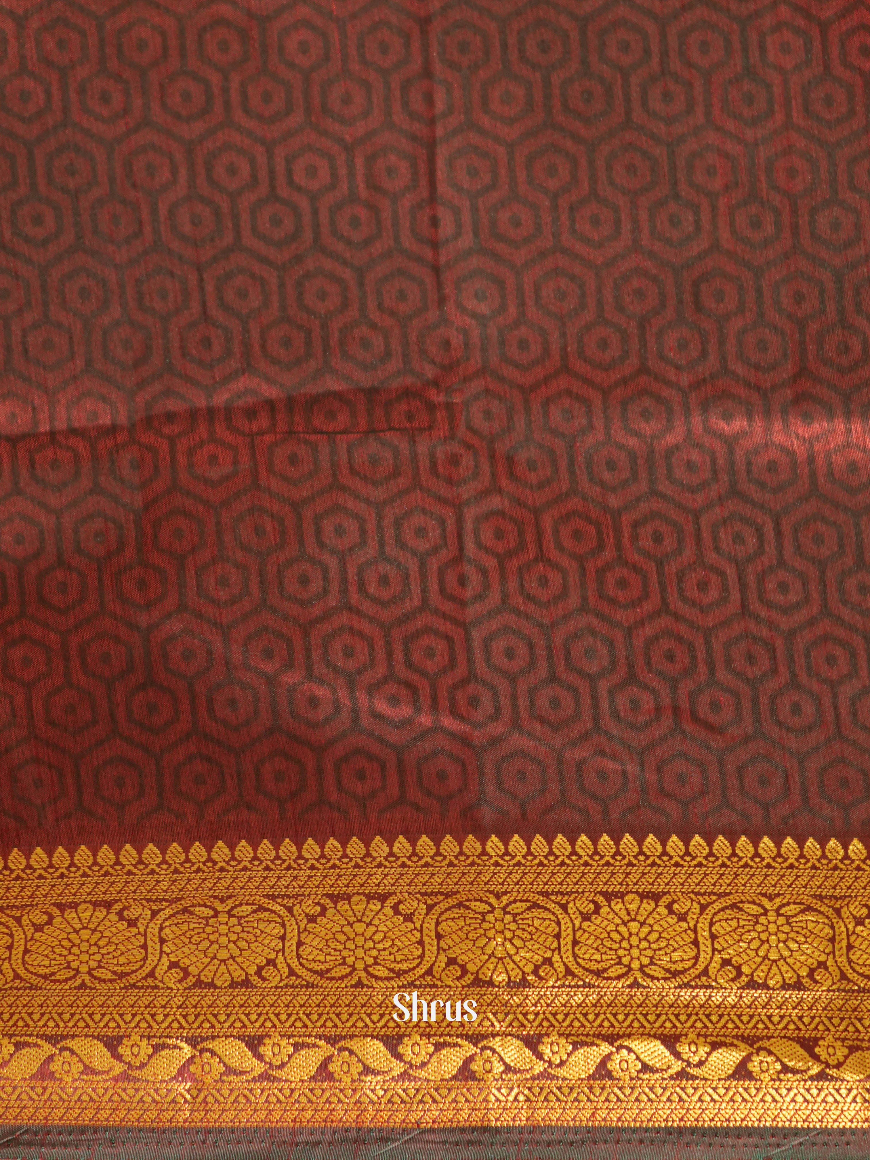 Green & Brown - Semi patola Saree - Shop on ShrusEternity.com