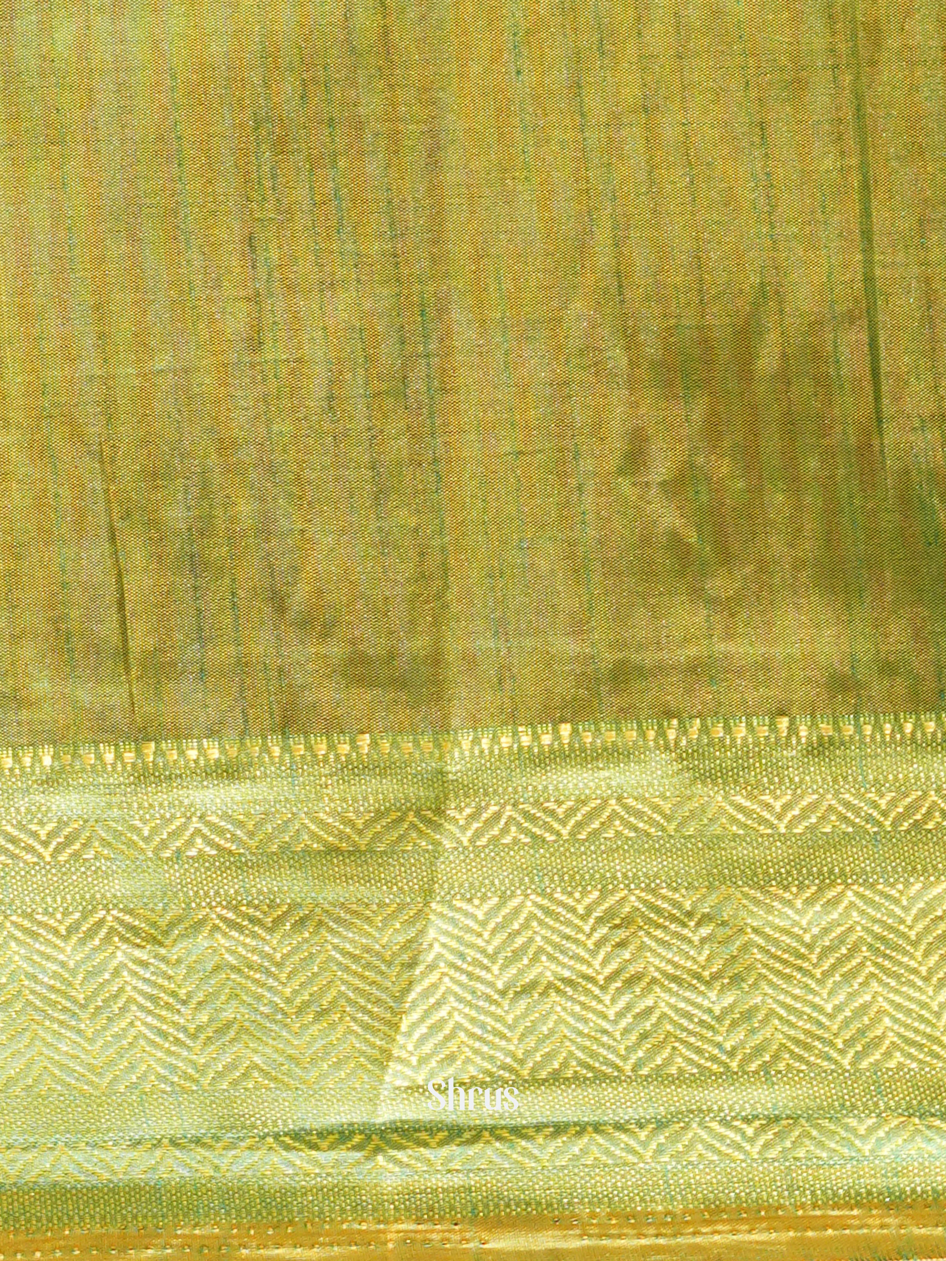 Orange & Green - Semi patola Saree - Shop on ShrusEternity.com